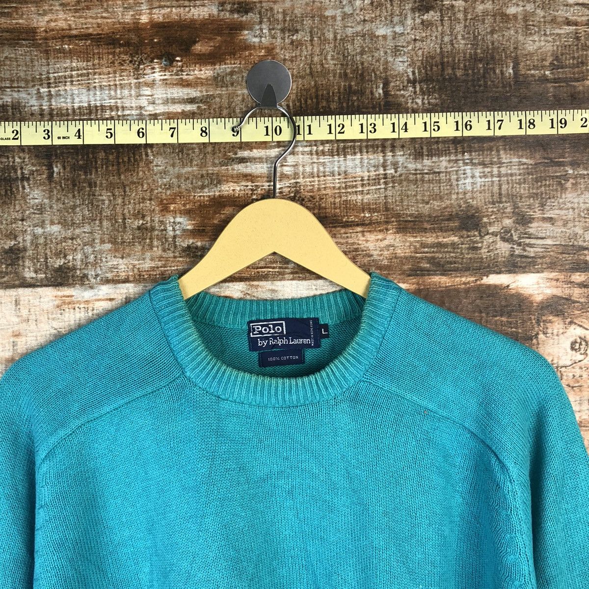 Homespun Knitwear Polo Ralph Lauren Blue Knitwear #A956 Size L / US 10 / IT 46 - 4 Thumbnail