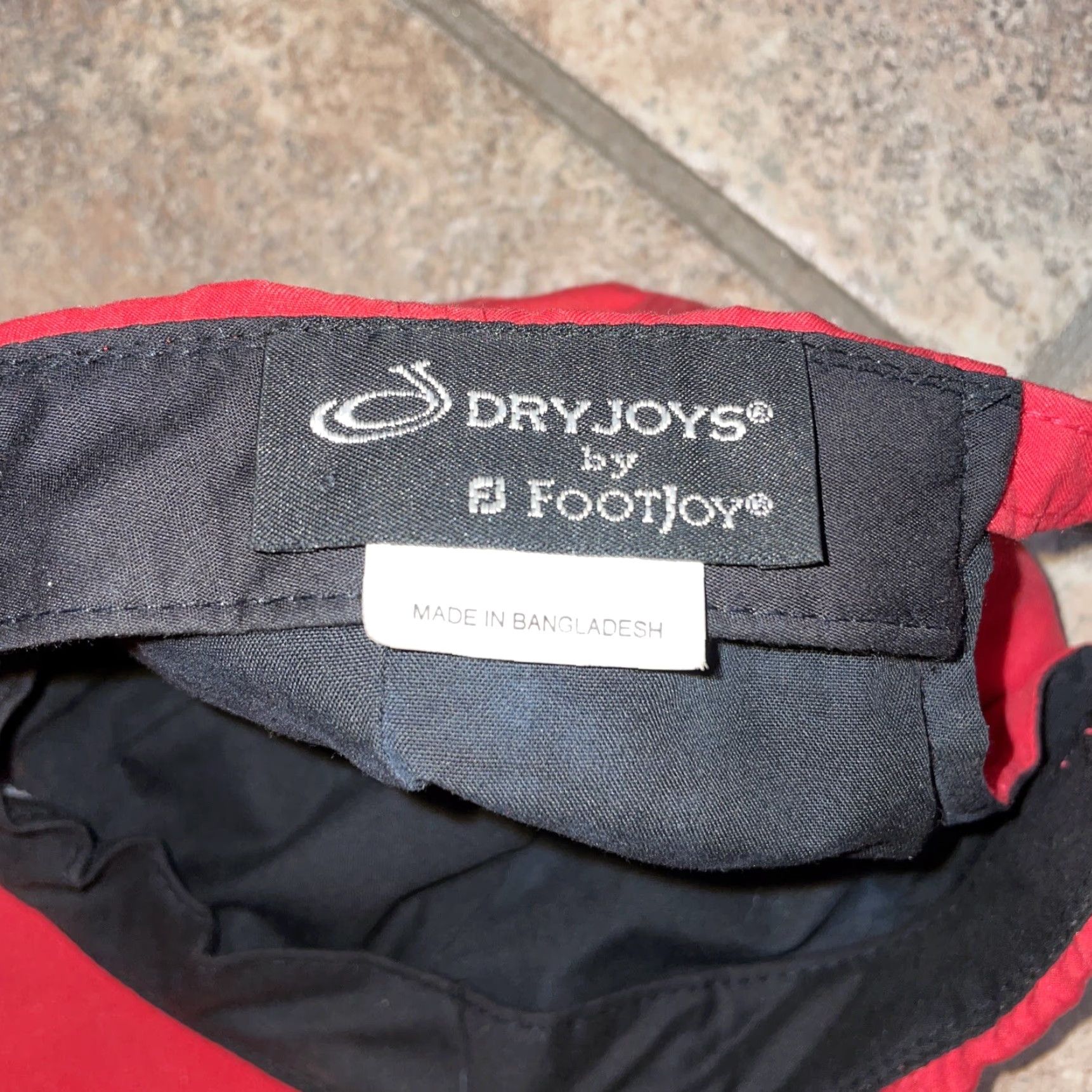 Footjoy FootJoy DryJoys Red Adjustable Cap Small Men Adjustable Baseball Cap Red Size ONE SIZE - 4 Thumbnail