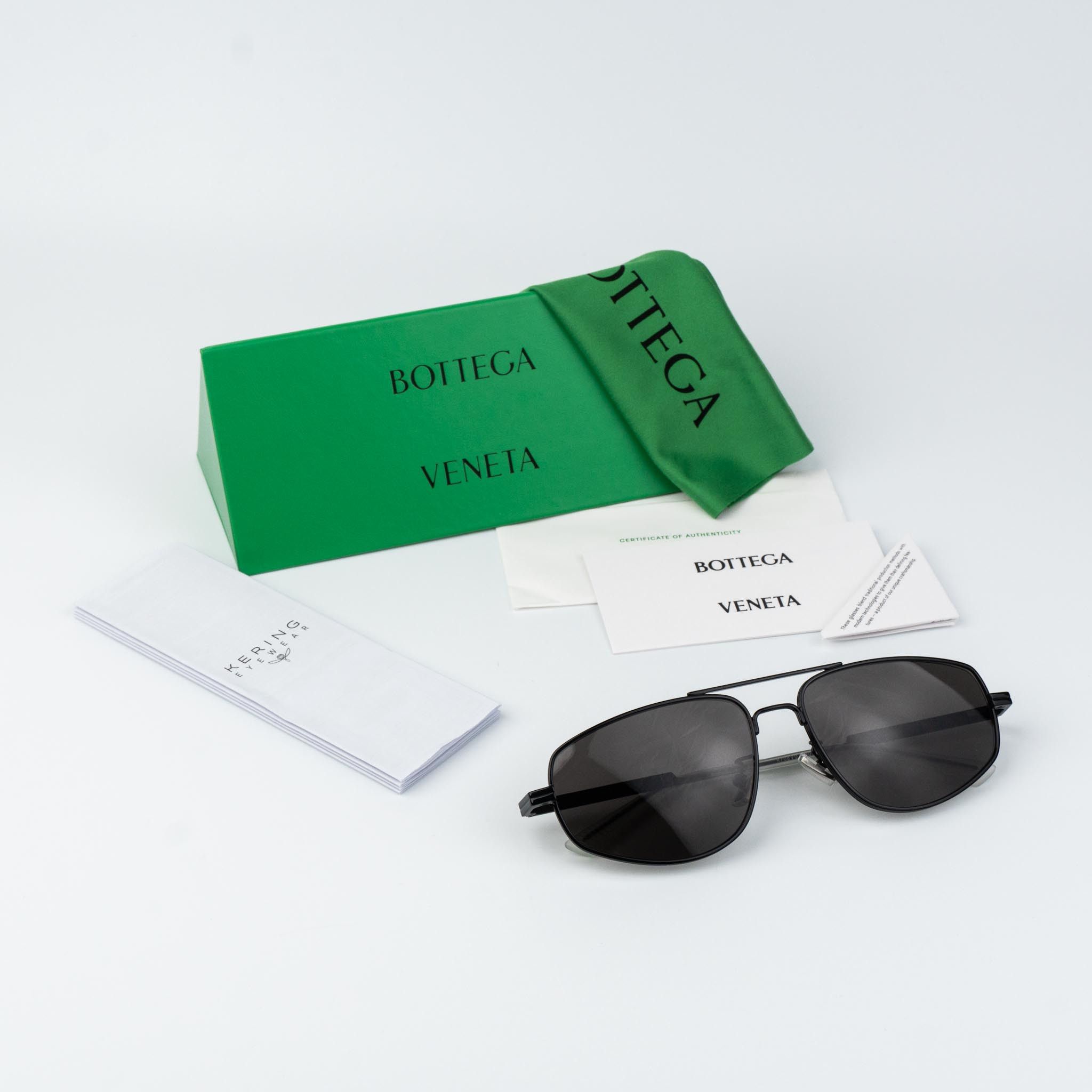 Bottega Veneta Bottega Veneta Men Sunglasses Pilot BV1125S 001 BRAND NEW Size ONE SIZE - 10 Thumbnail