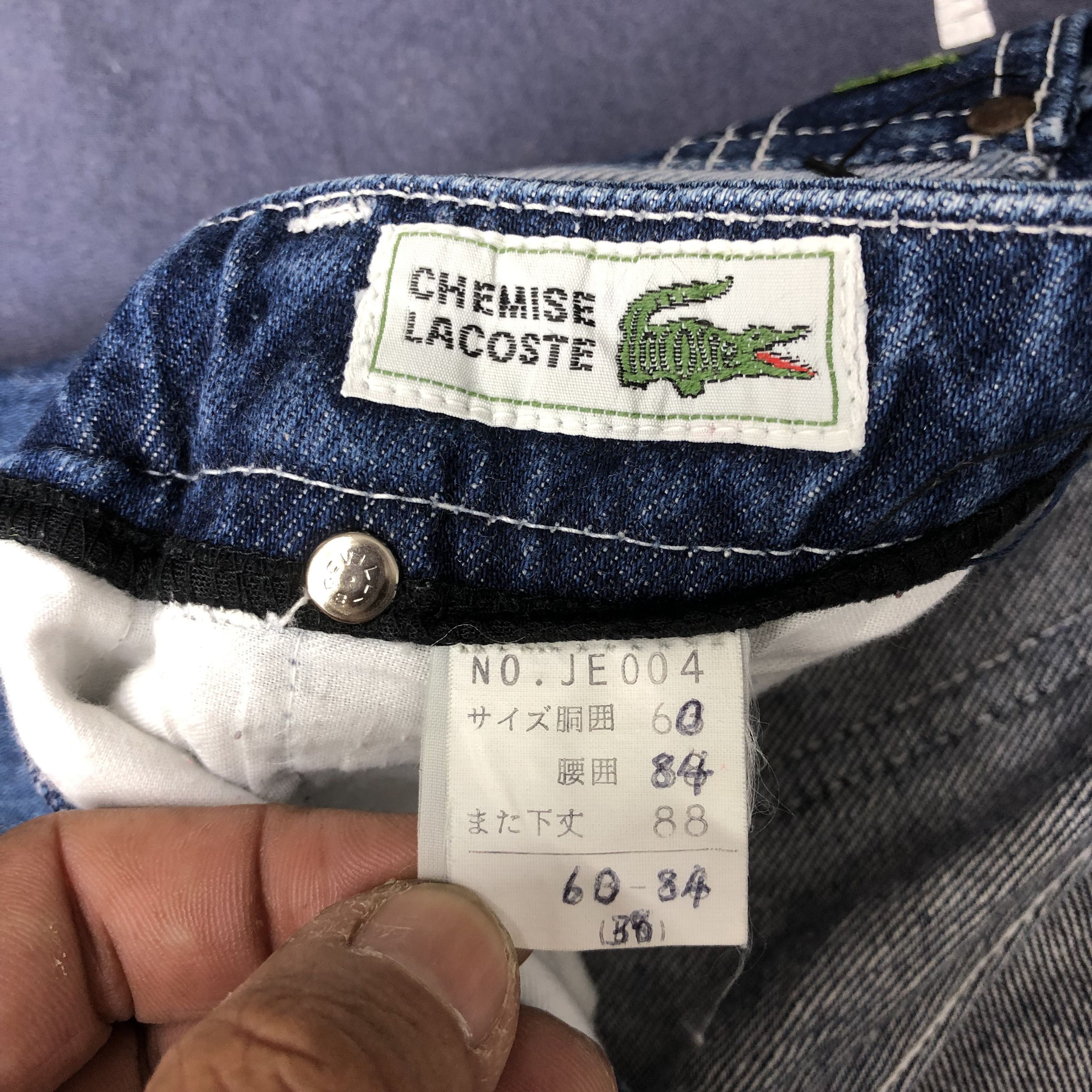 Lacoste Vintage 90s Lacoste Light Wash Jeans Lacoste Faded Denim Size 24" / US 00 / IT 34 - 7 Thumbnail