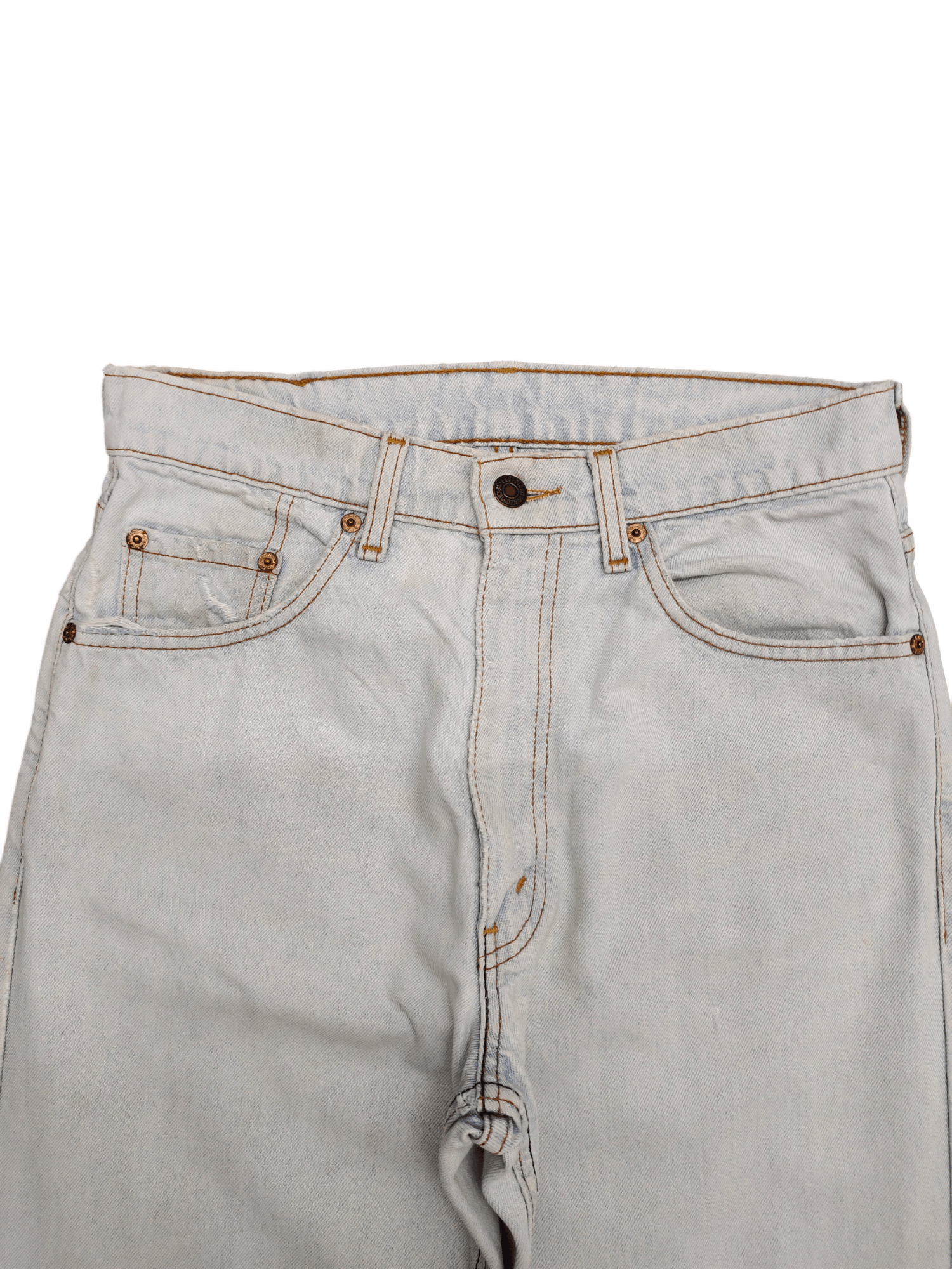 Levi's Vintage Levis 359 Light Wash Distress Faded Denim Jeans Size US 28 / EU 44 - 2 Thumbnail