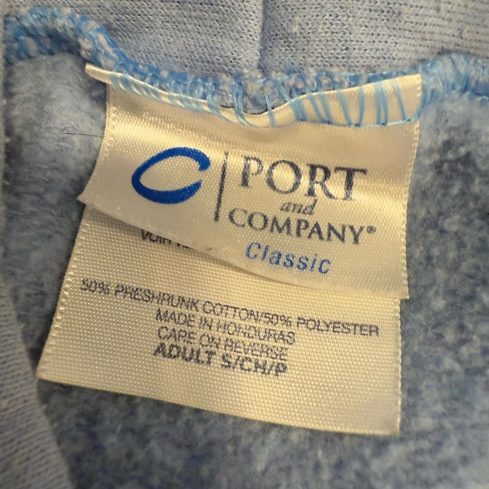Other Port and Company blue funny graphic hoodie sweatshirt SZ SM Size S / US 4 / IT 40 - 7 Thumbnail