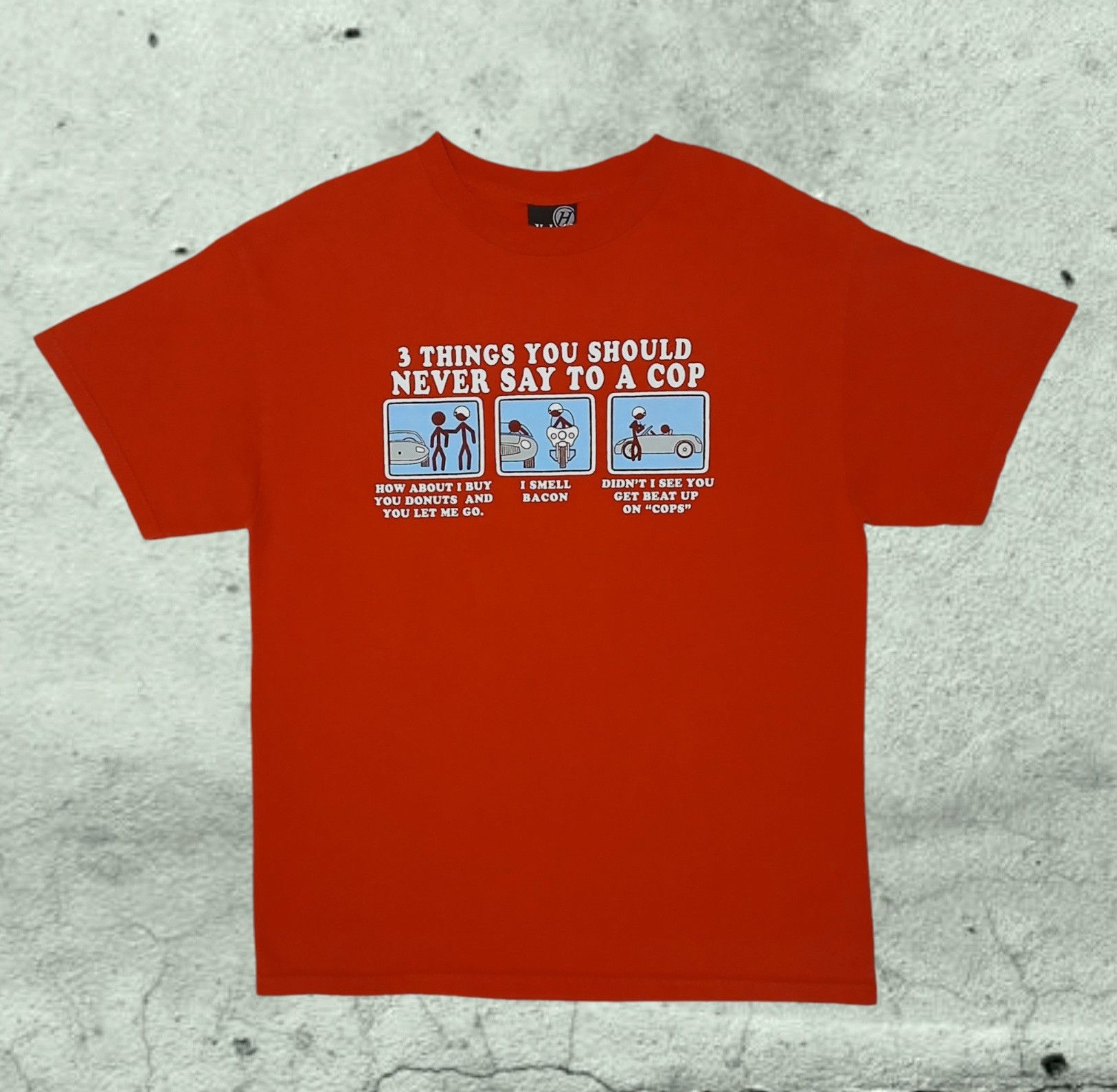 ODM × Vintage Y2k Hybrid Tees U Should Never Say To A Cop T-shirt Size L Size US L / EU 52-54 / 3 - 1 Thumbnail