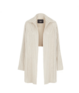 Fendi o1B3y1r0426 Coat in White Size L / US 10 / IT 46 - 1 Preview