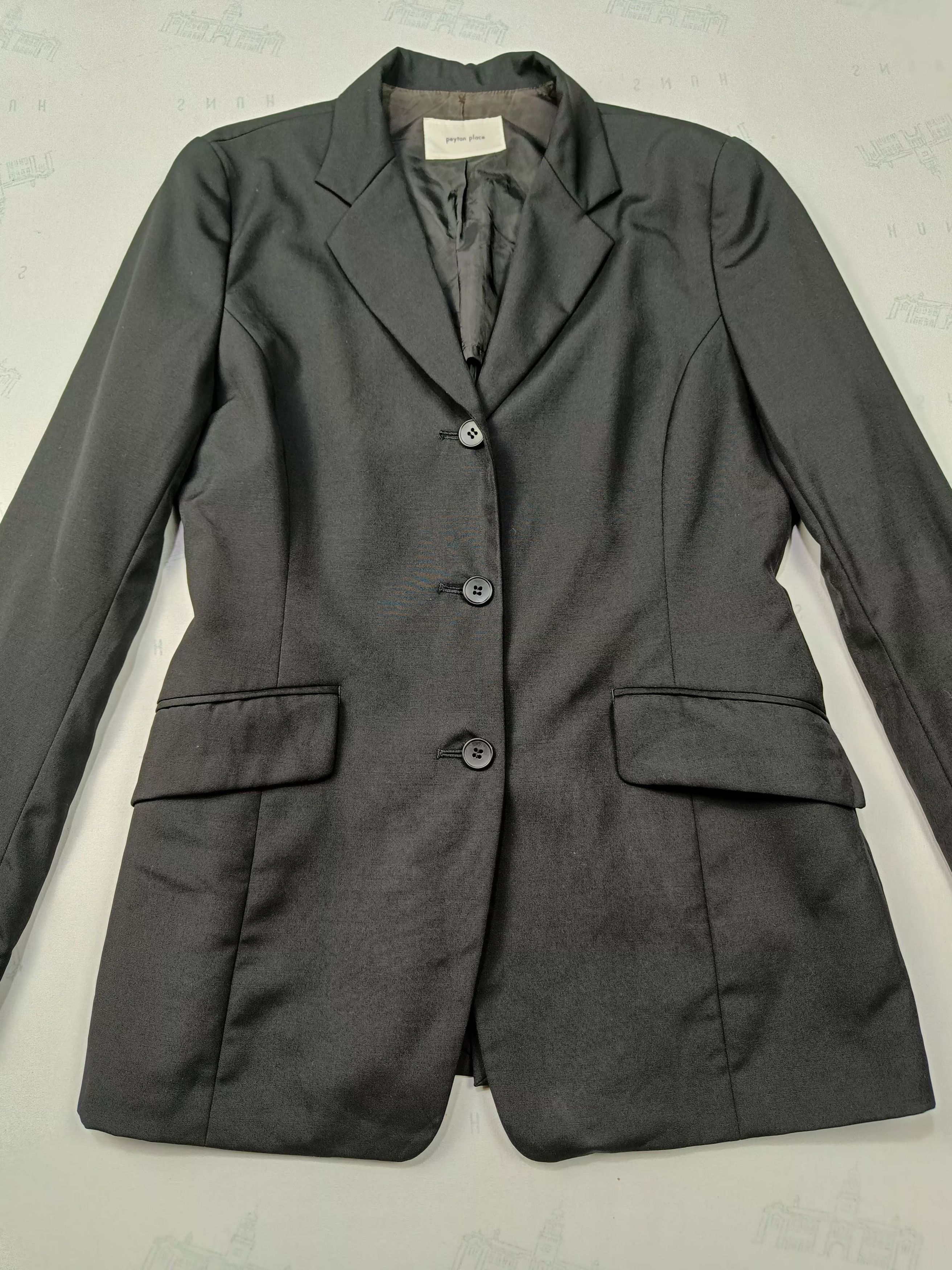 Japanese Brand Peyton Place Women Black Blazer Size M / US 6-8 / IT 42-44 - 6 Thumbnail