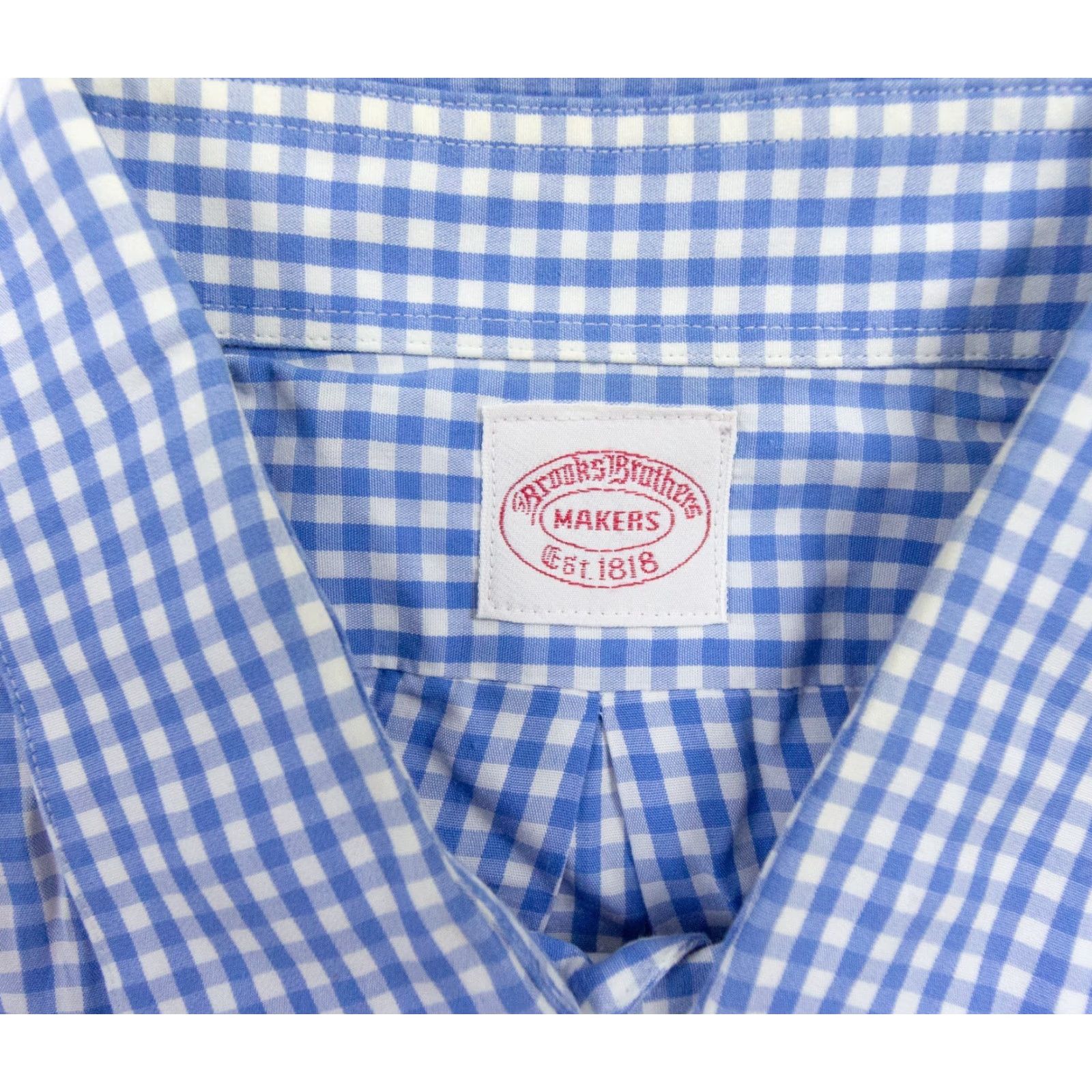 Brooks Brothers VINTAGE Brooks Brothers Men's Long Sleeve Button Up Shirt Casual Formal Workwear Plaid Blue L Size US L / EU 52-54 / 3 - 5 Thumbnail