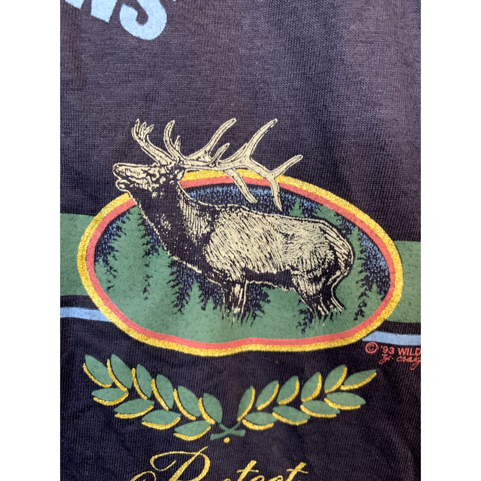 Jerzees Vintage Rocky Mountains Shirt Estes Park Tee VTG 1993 Large Size US L / EU 52-54 / 3 - 4 Thumbnail