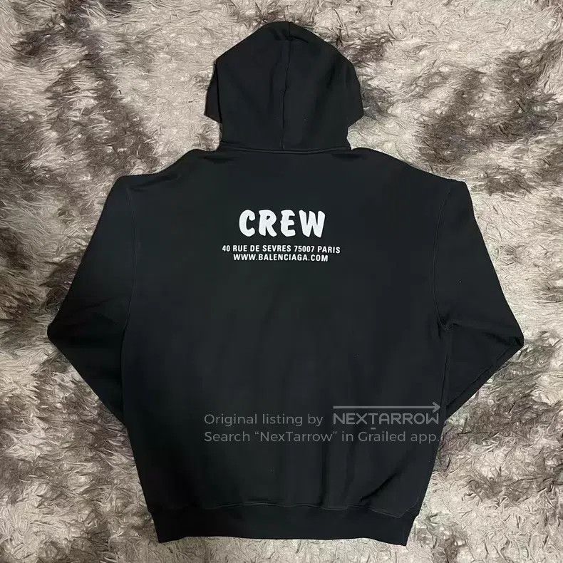 Balenciaga Balenciaga Logo Hooded Sweatshirt Size US S / EU 44-46 / 1 - 2 Thumbnail