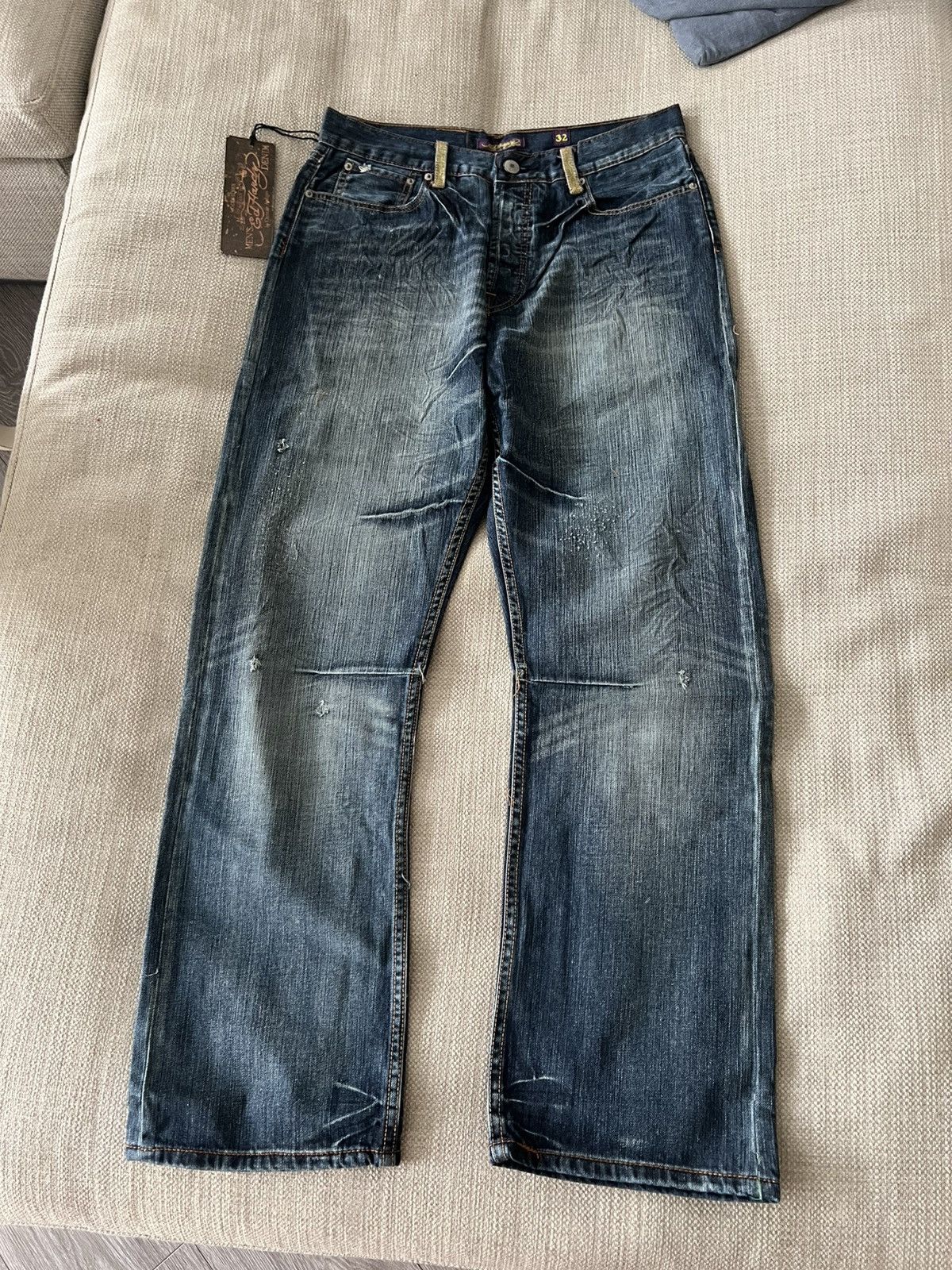 Ed Hardy Vintage 💥 Ed Hardy Jeans by Christian Audigier Pants Size US 32 / EU 48 - 12 Thumbnail