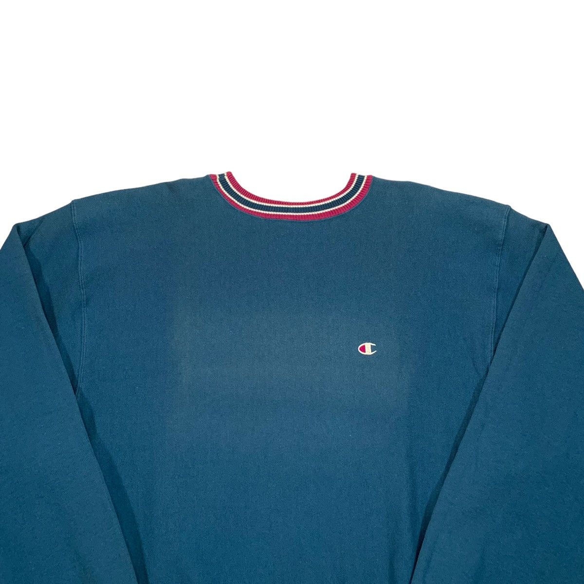 Champion VTG Champion Reverse Weave Blue Pink White Ringer Sweatshirt Size US XXL / EU 58 / 5 - 2 Thumbnail