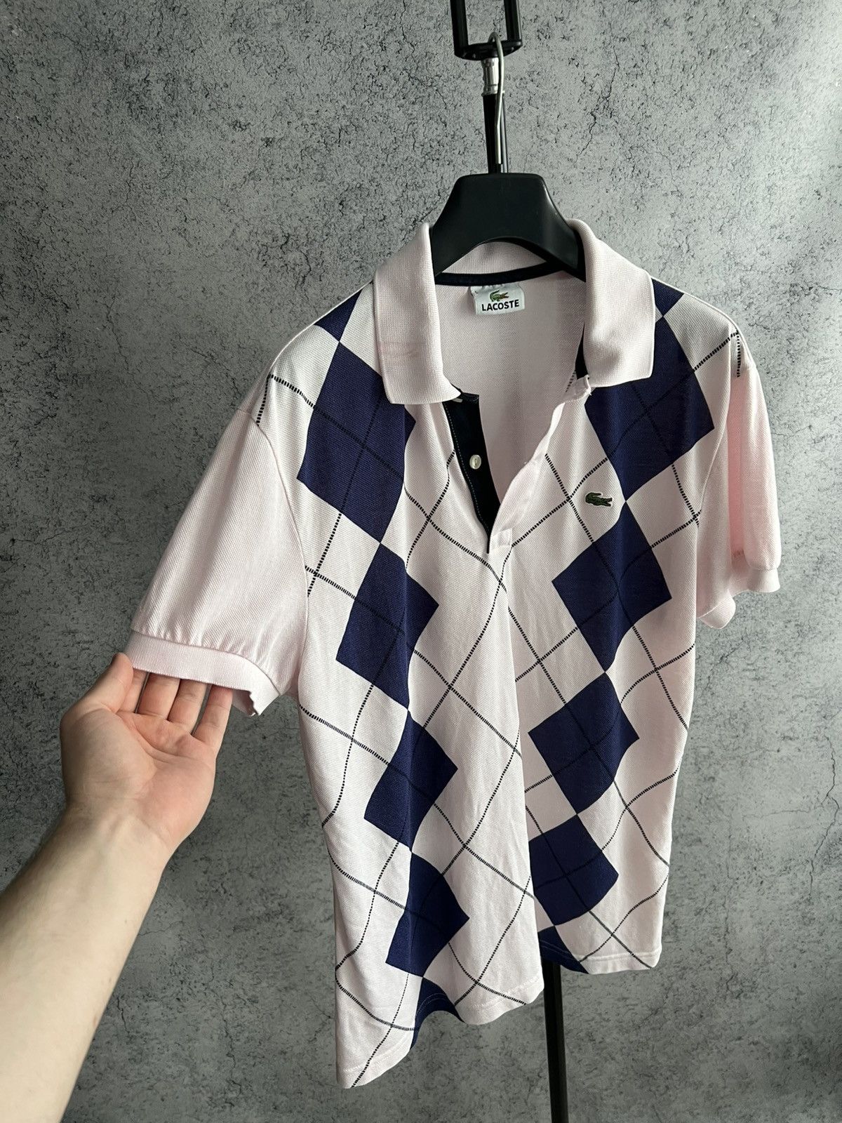 Lacoste Vintage Lacoste Polos Preppy Style 2000s Geometric Pattern Size M / US 6-8 / IT 42-44 - 5 Thumbnail