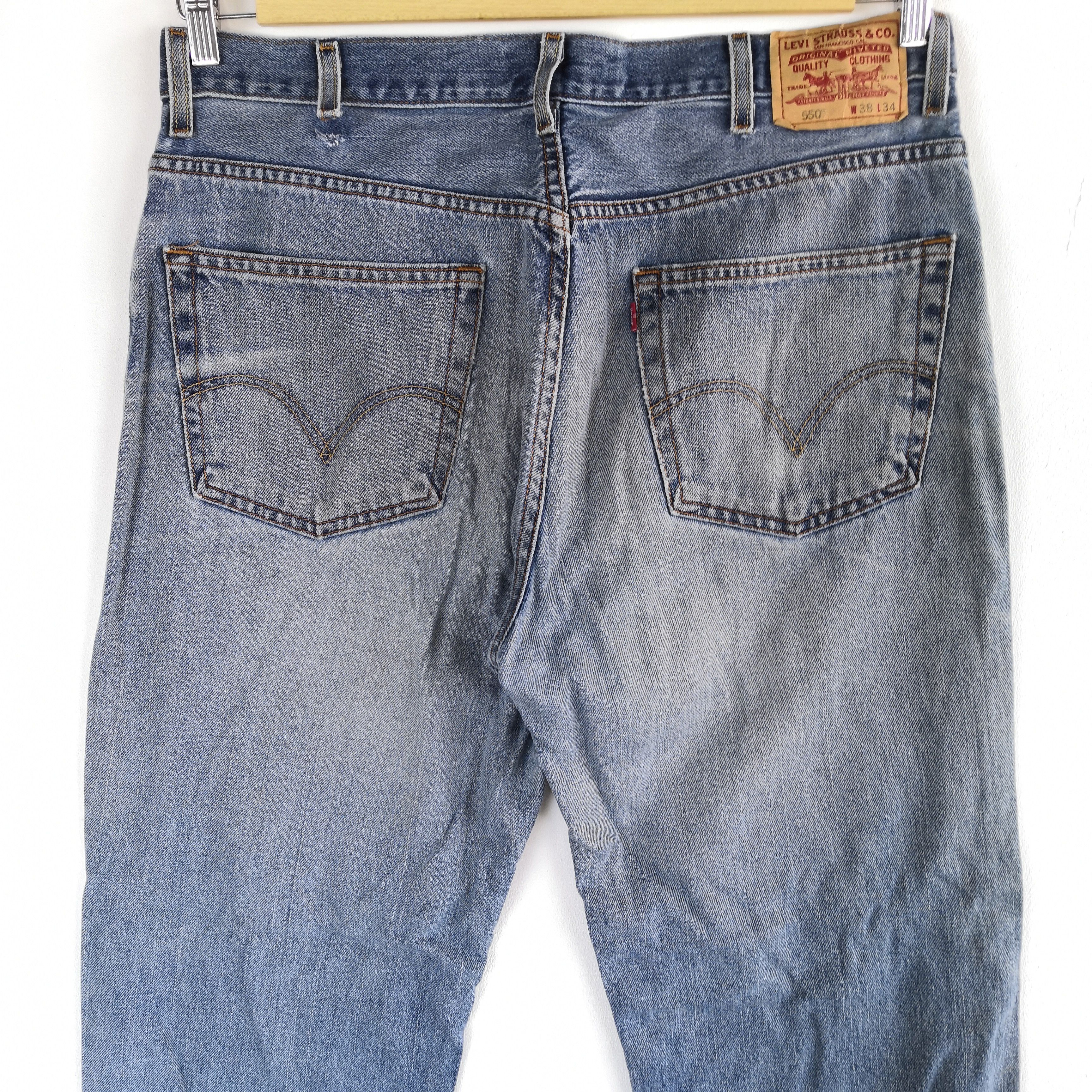 Levi's Vintage Levis Light Wash Jeans Levi's 550 Faded Denim Size US 36 / EU 52 - 4 Thumbnail