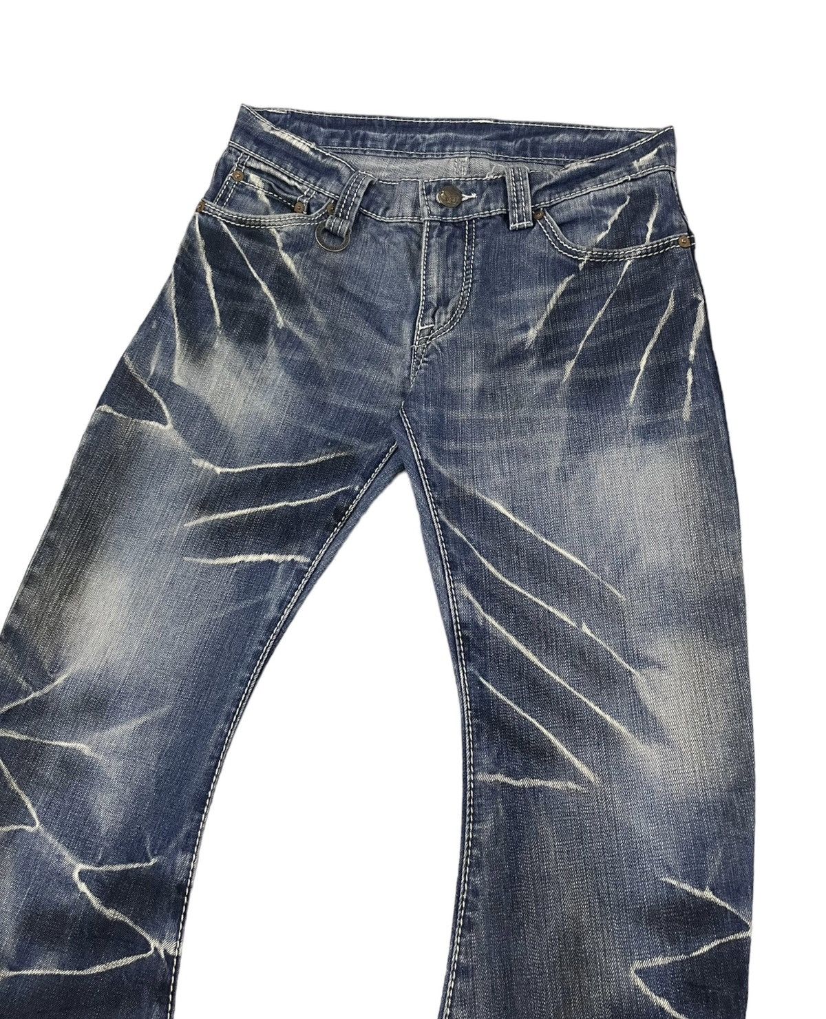 BUFFALO BOBS Buffalo Bobs Japan Flare Clawmark J-cut Jeans Mudwash Size US 31 - 3 Thumbnail