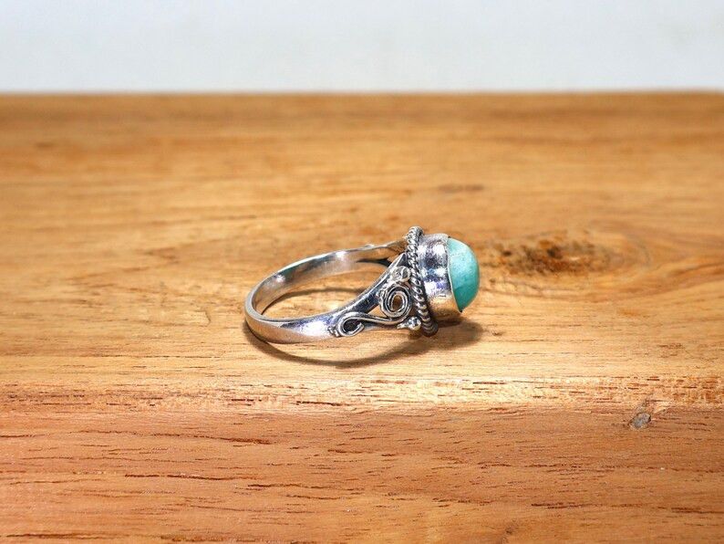 Handmade Handmade Amazonite Ring: 925 Silver Ring, Gift for Christmas Size ONE SIZE - 5 Thumbnail