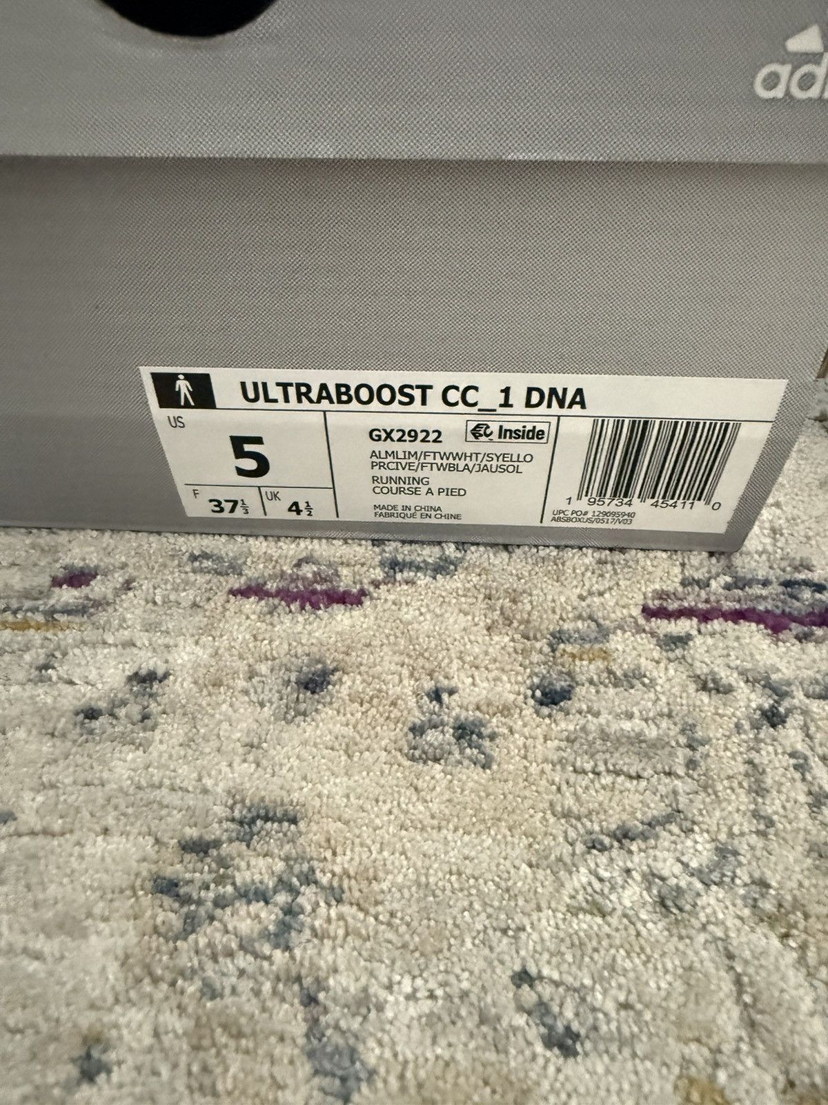 Adidas Adidas UltraBoost DNA CC_1 'Almost Lime Solar Yellow' Sz 5M Size US 5 / EU 37 - 9 Thumbnail