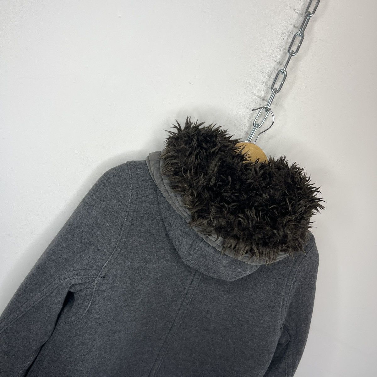 Abercrombie & Fitch × If Six Was Nine × Le Grande Bleu (L.G.B.) ABERCROMBIE FAUX FUR ZIPPER HOODIE JAPANESE I6W9 LGB STYLE Size M / US 6-8 / IT 42-44 - 10 Thumbnail