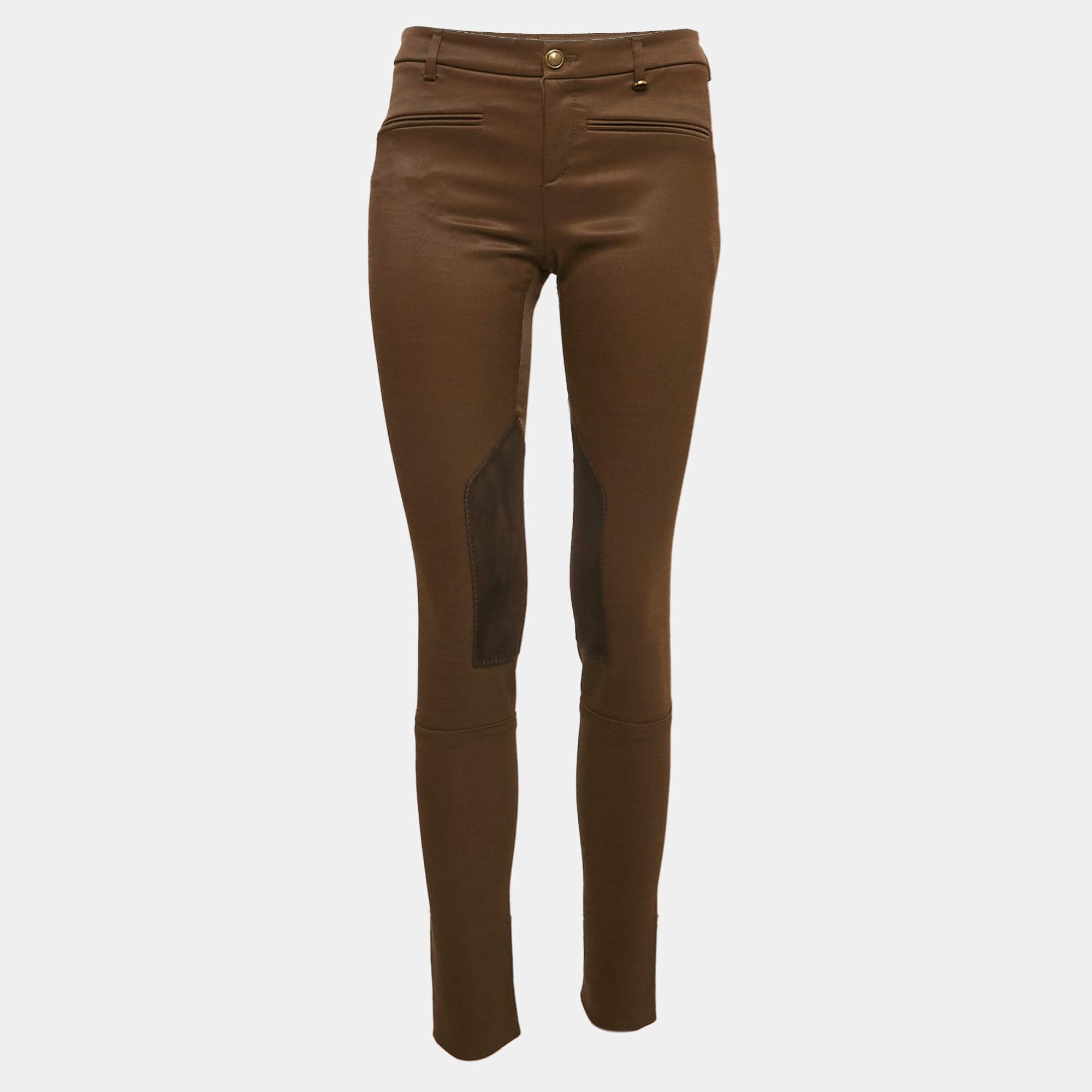 Gucci Gucci Brown Cotton Blend Gabardine Breeches Size 32" / US 10 / IT 46 - 3 Thumbnail