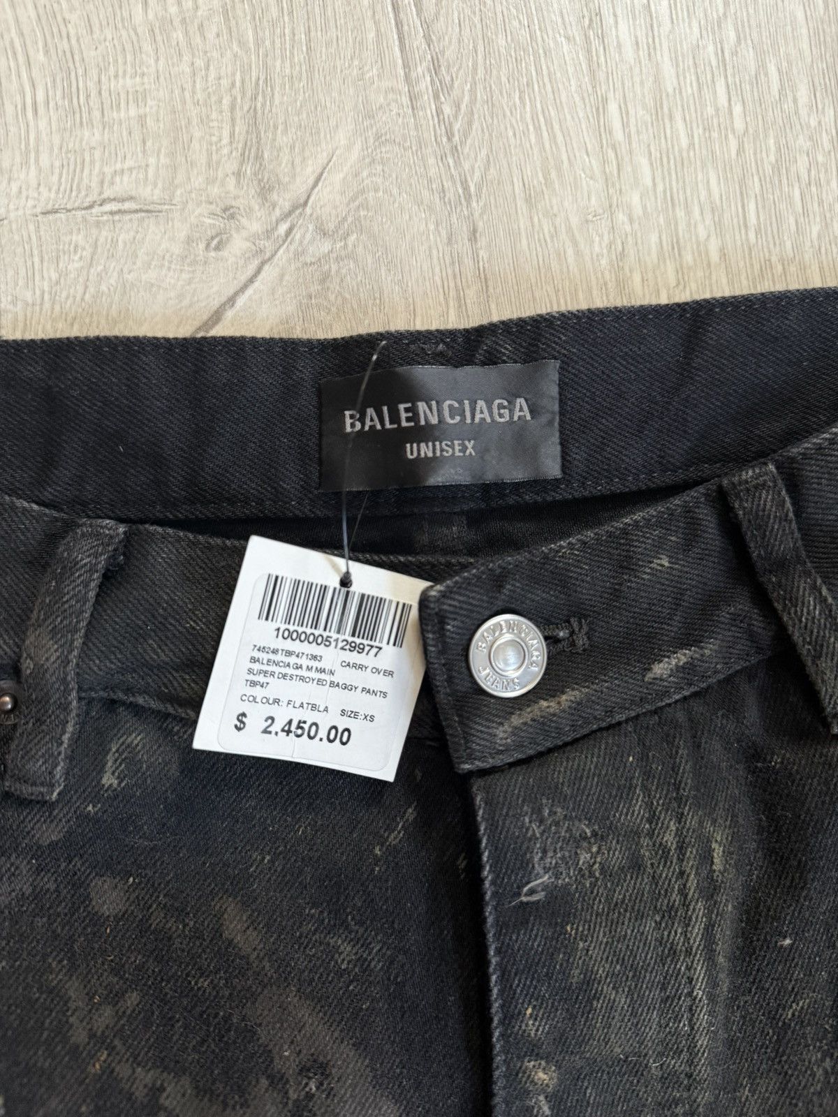 Balenciaga Balenciaga 24 Mudshow Destroyed Slashed Denim Size US 30 / EU 46 - 6 Thumbnail