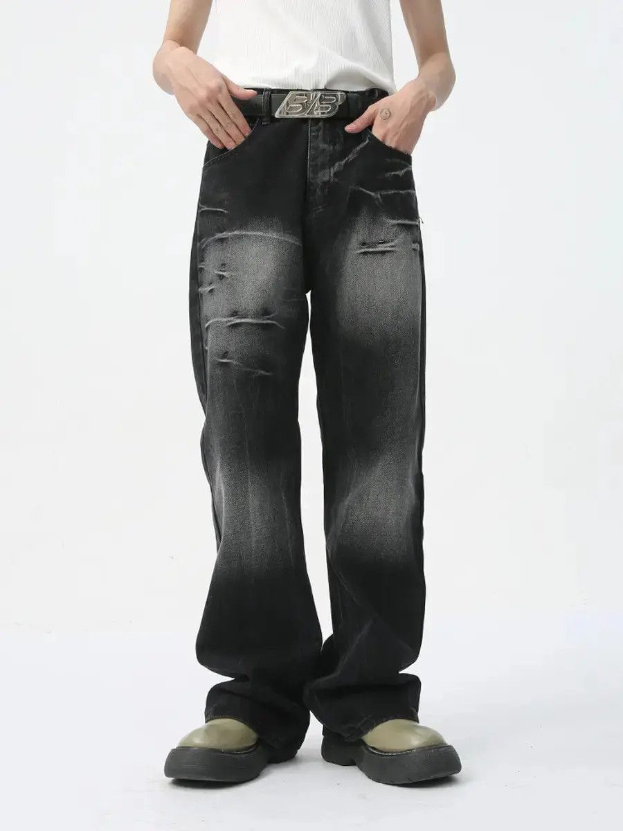 Japanese Brand Retro loose high street jeans Size US 32 / EU 48 - 1 Thumbnail