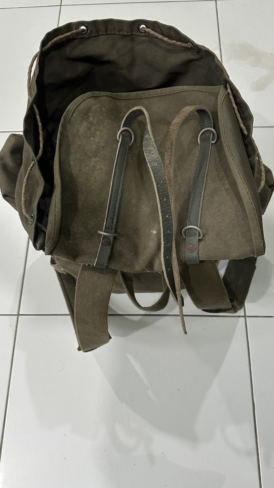 Army Of Me 🔥Rare🔥 1940s Deuter Augsburg Rucksack leather Backpack Size ONE SIZE - 9 Thumbnail