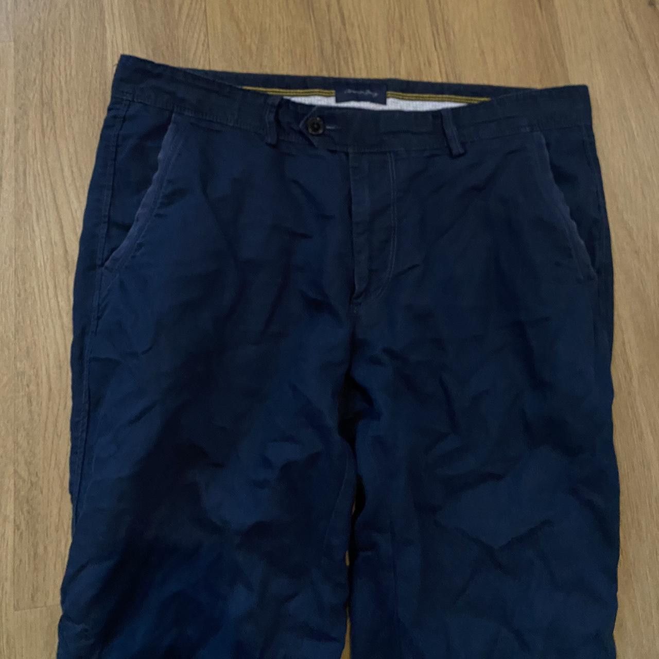 Other Christian Berg Navy blue cotton trousers Size US 32 / EU 48 - 2 Thumbnail