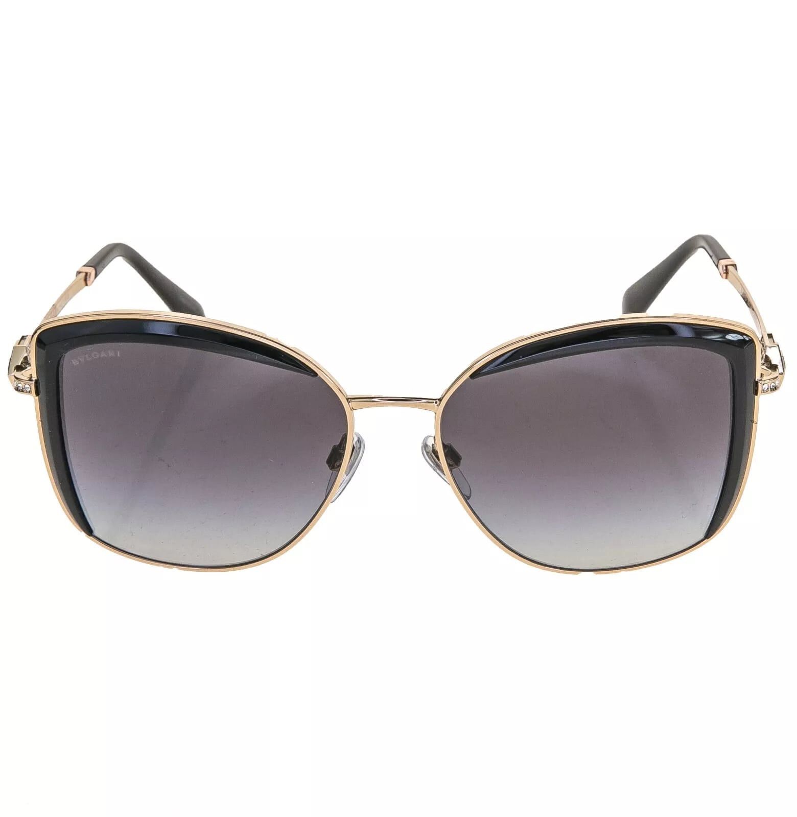 Bvlgari BVLGARI Black Gold Logo Butterfly Sunglasses BV6128B 6128 Size ONE SIZE - 11 Thumbnail