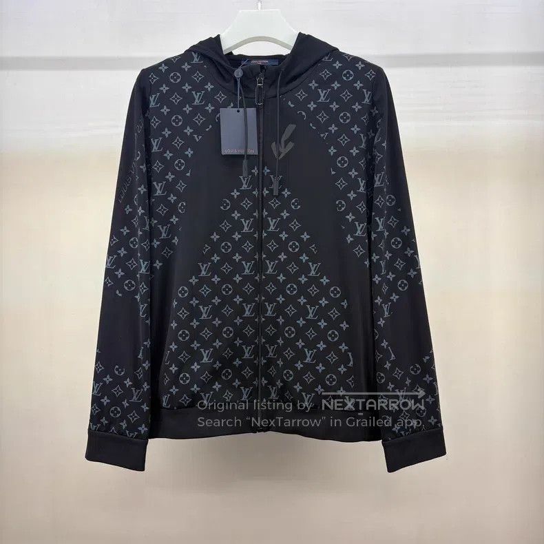 Louis Vuitton Louis Vuitton Old flower full logo warm zipper jacket Size US XL / EU 56 / 4 - 1 Thumbnail