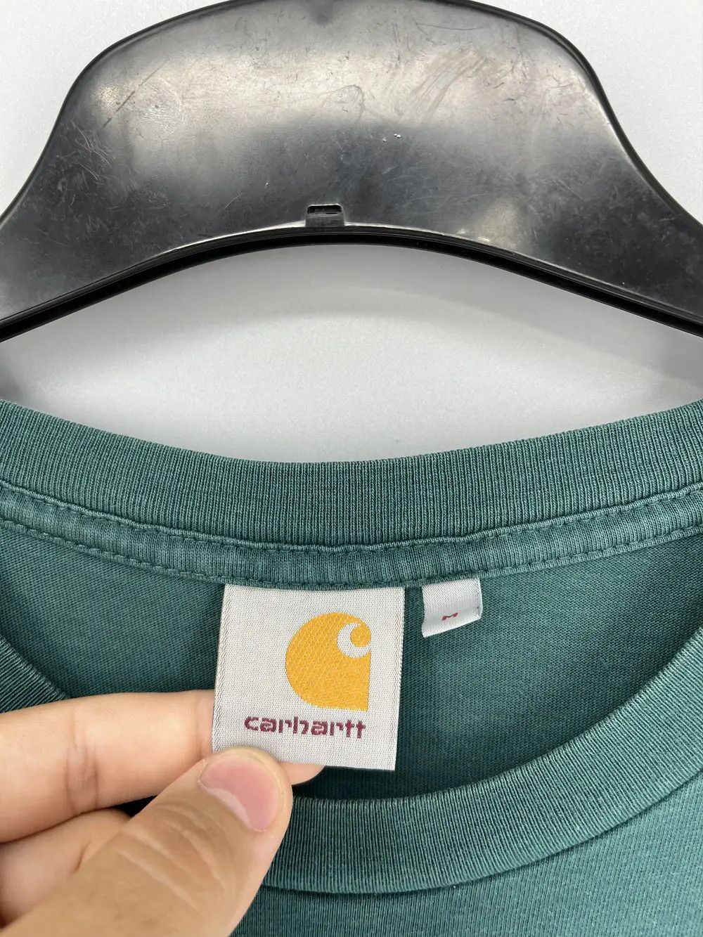 Carhartt TRASHED Carhartt Centr Big Logo Vintage Y2K Style Shirt Size US M / EU 48-50 / 2 - 6 Thumbnail