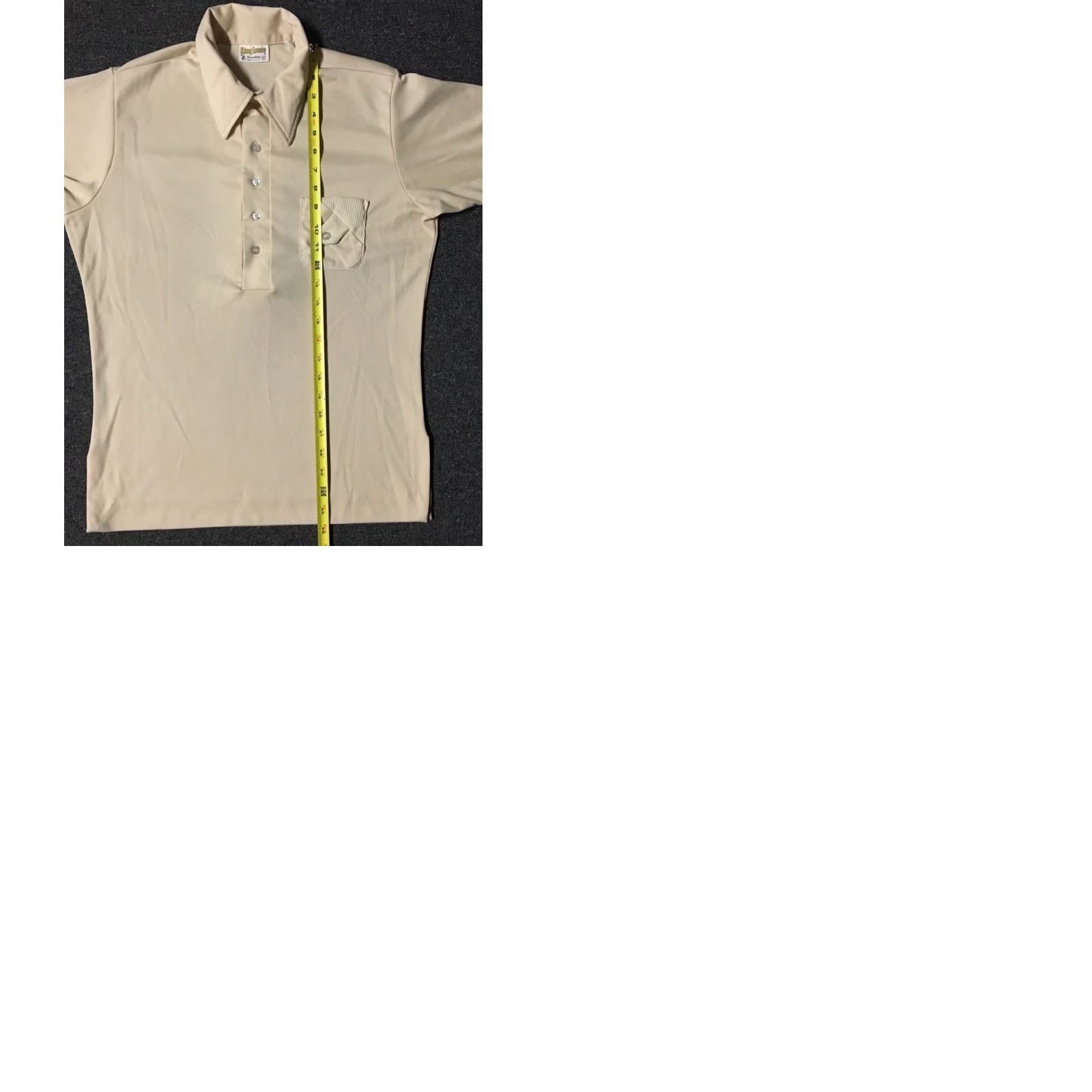 Budweiser VINTAGE Budweiser Flock Print Polo Shirt M USA Beige Short Sleeve Beers Bar Bowling Grunge 60s 50s Men's Polo Size US M / EU 48-50 / 2 - 9 Thumbnail