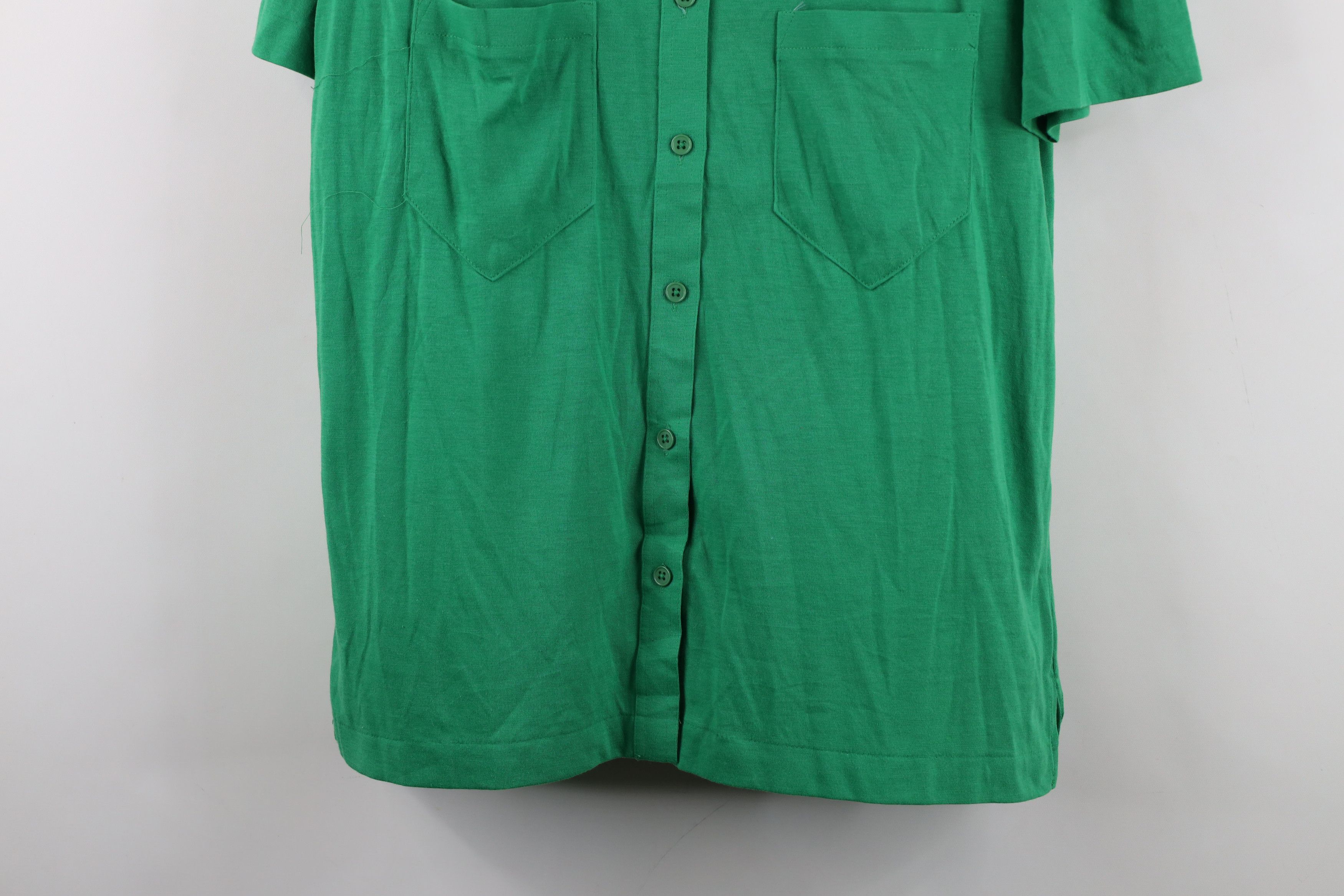 Vintage Vintage 70s Streetwear Short Sleeve Collared Button Shirt Size L / US 10 / IT 46 - 3 Thumbnail