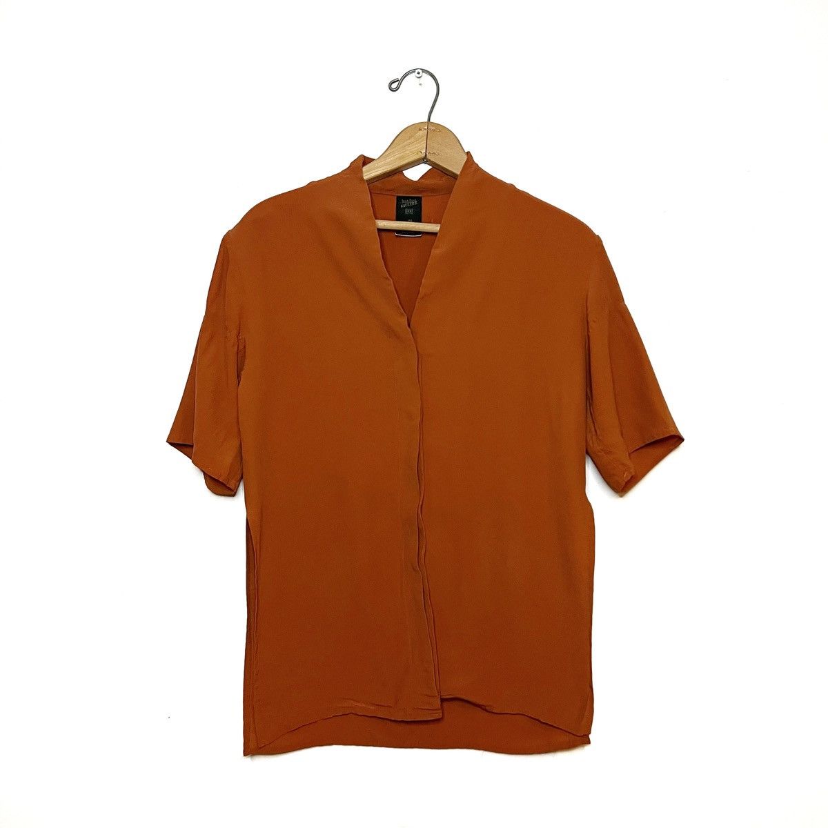 Jean Paul Gaultier Orange Button Up Blouse