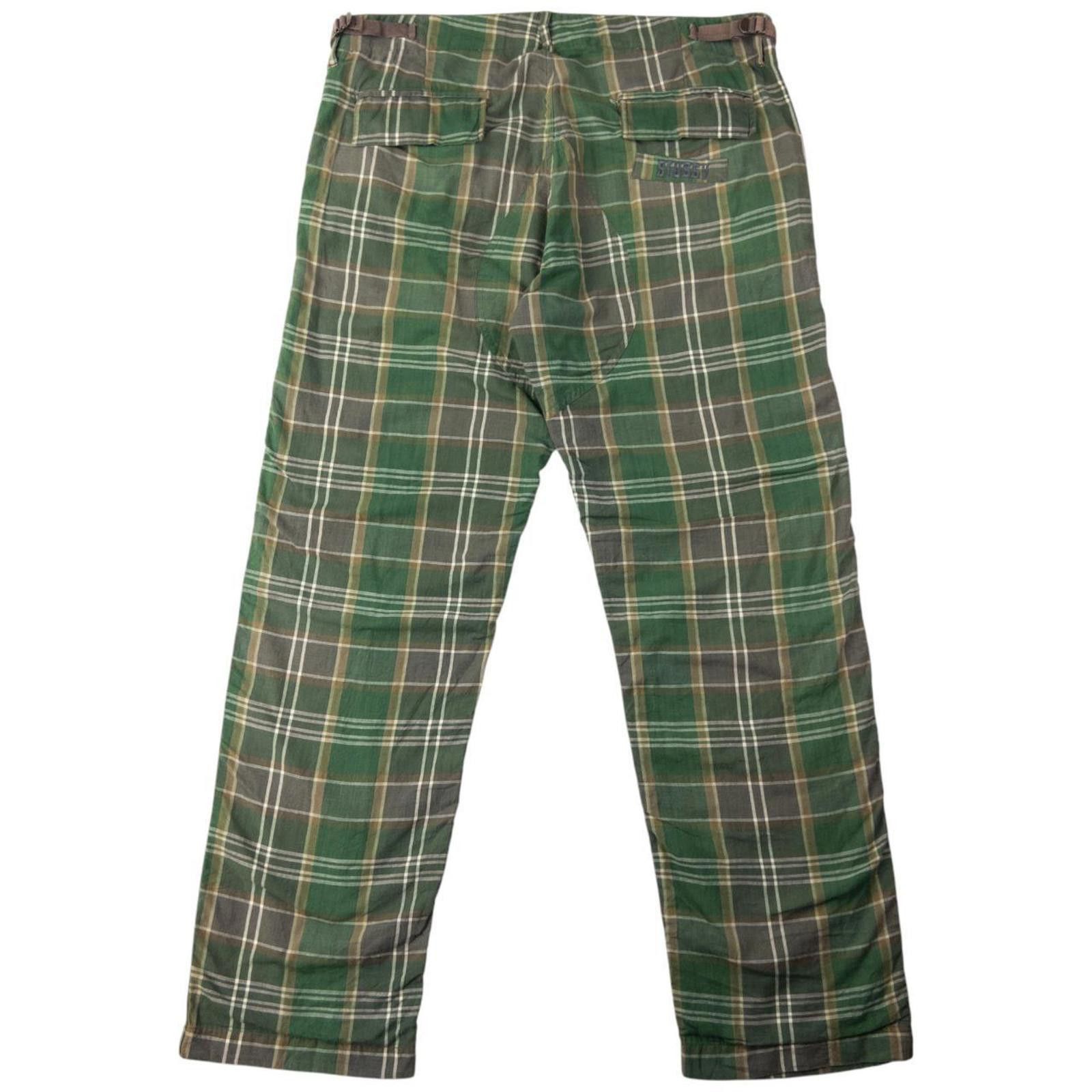 Stussy Vintage Stussy Checked Lightweight Trousers Size 34 Size US 34 / EU 50 - 2 Thumbnail