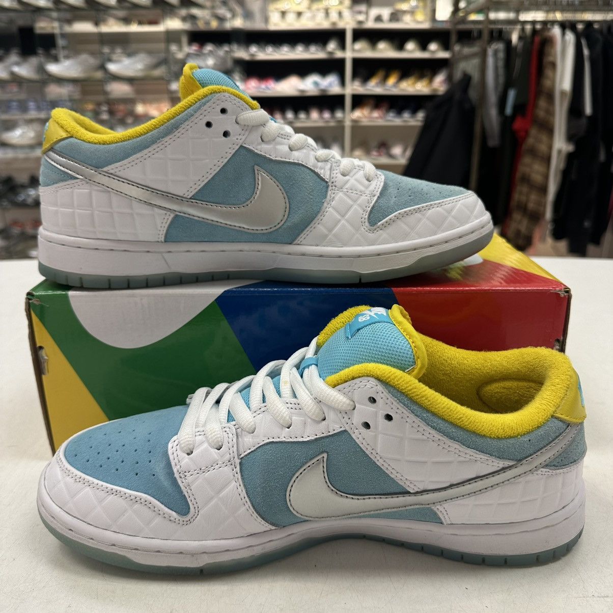 Nike Size 10.5 - Nike FTC x Dunk SB Low Lagoon Pulse DH7687-400 Size US 10.5 / EU 43-44 - 2 Thumbnail