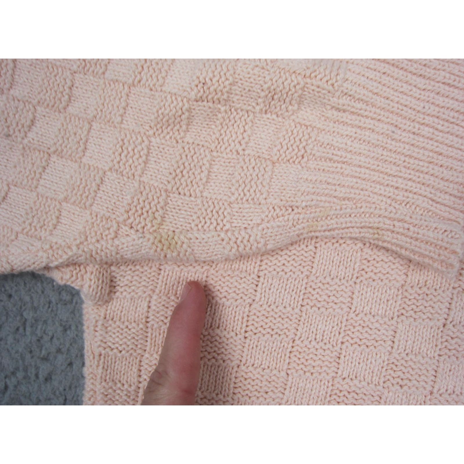 Vintage VINTAGE Victoria Dry Goods Sweater Womens L Pink Knit Crew Neck Pullover 90s Casual Fall Winter Spring Cotton Knit All Seasons Womens Size L / US 10 / IT 46 - 5 Thumbnail