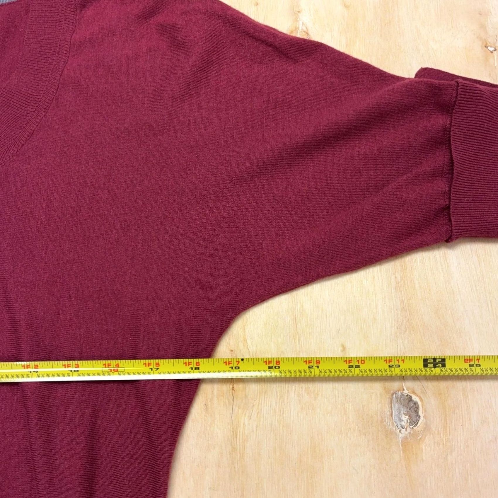 Banana Republic Banana Republic Sweater Womens Medium Red Scoop Neck Knit Pullover Dolman Sleeve Size M / US 6-8 / IT 42-44 - 5 Thumbnail