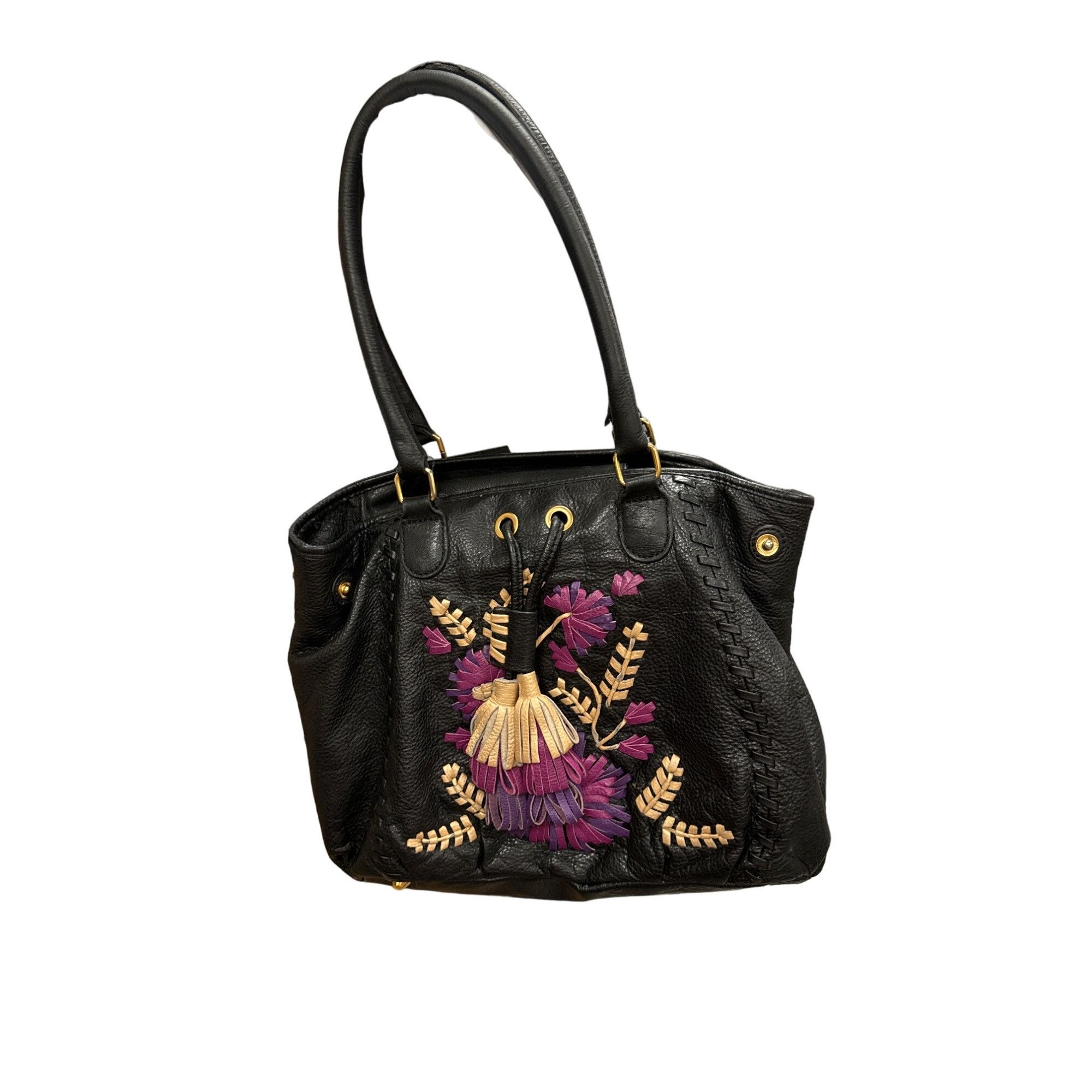 Other Isabella Fiore vintage leather tossled floral handbag 3227 Size ONE SIZE - 18 Thumbnail