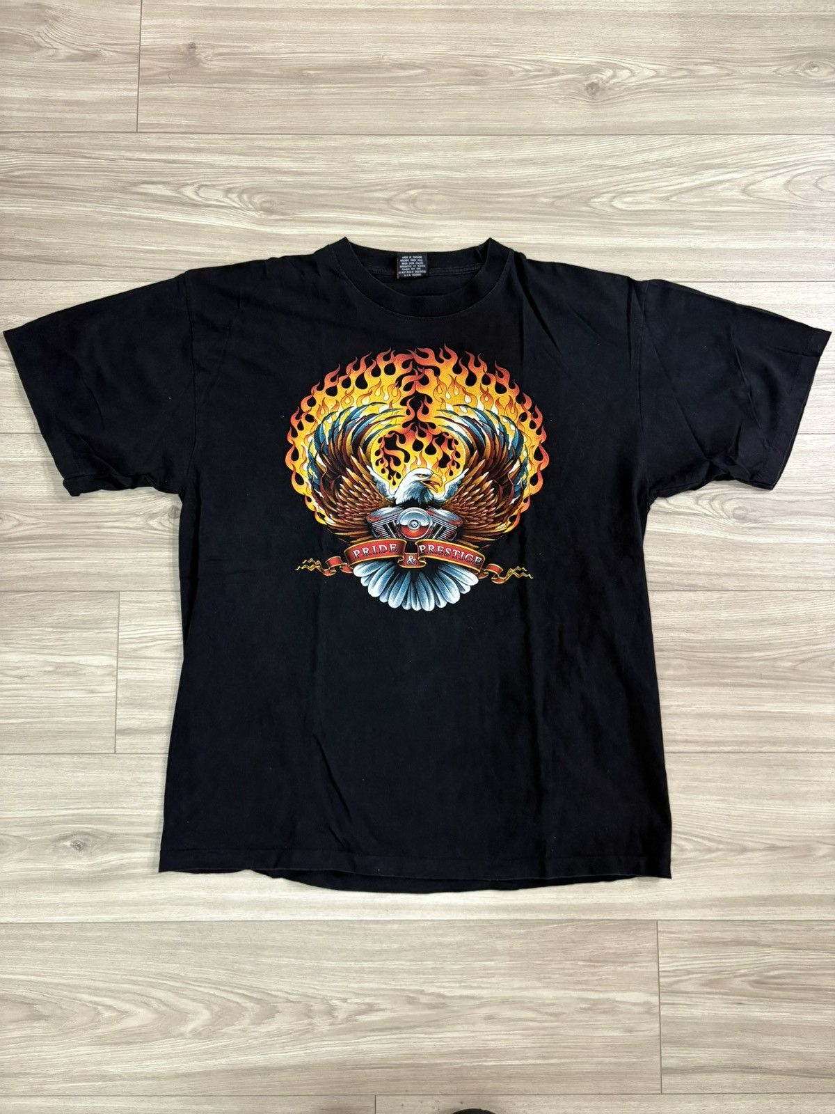Harley Davidson Vintage flame eagle harley tee Size US XL / EU 56 / 4 - 2 Thumbnail