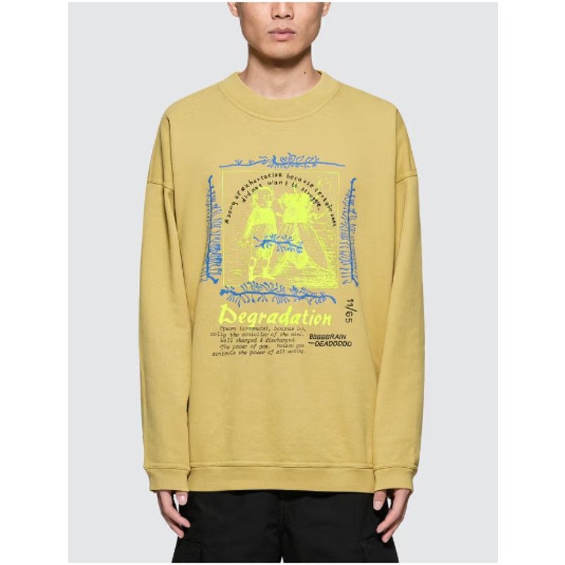 Brain Dead Brain Dead Degradation Crewneck Mustard Size XLarge NEW Size US XL / EU 56 / 4 - 1 Thumbnail