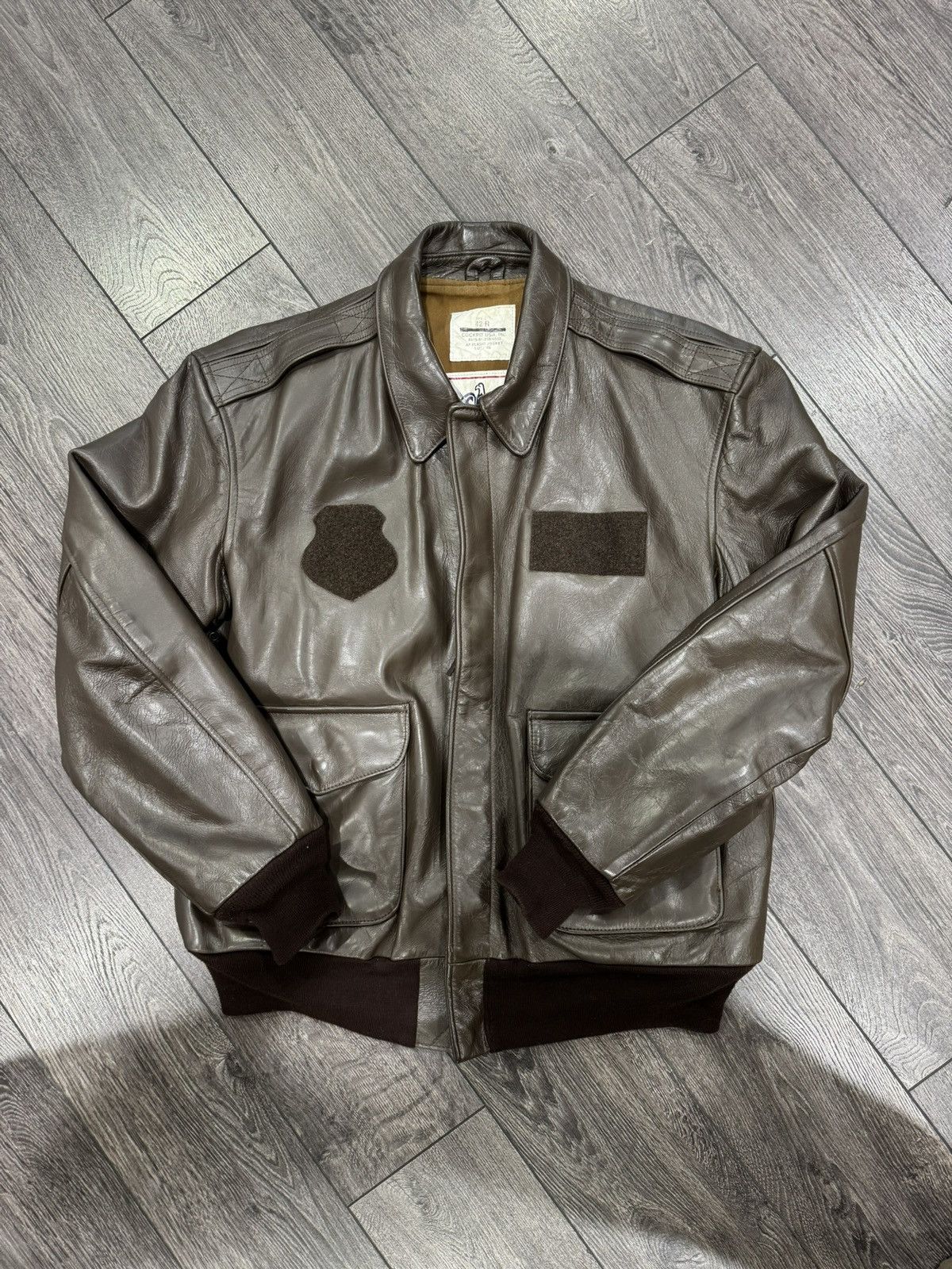 Cockpit USA Horsehide leather jacket Cockpit USA A-2 Flight Jacket 2007 Size US XL / EU 56 / 4 - 11 Thumbnail