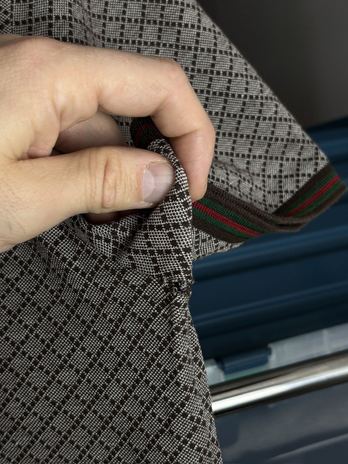 Gucci Gucci Diamond Monogram Vintage Polo Shirt Size US XL / EU 56 / 4 - 5 Thumbnail