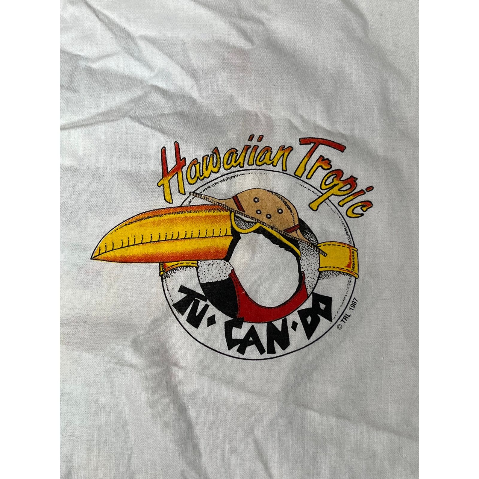 JCPenney × Vintage Vintage 1987 Hawaiian Tropic Toucan Long Sleeve T-Shirt S Size US S / EU 44-46 / 1 - 4 Thumbnail