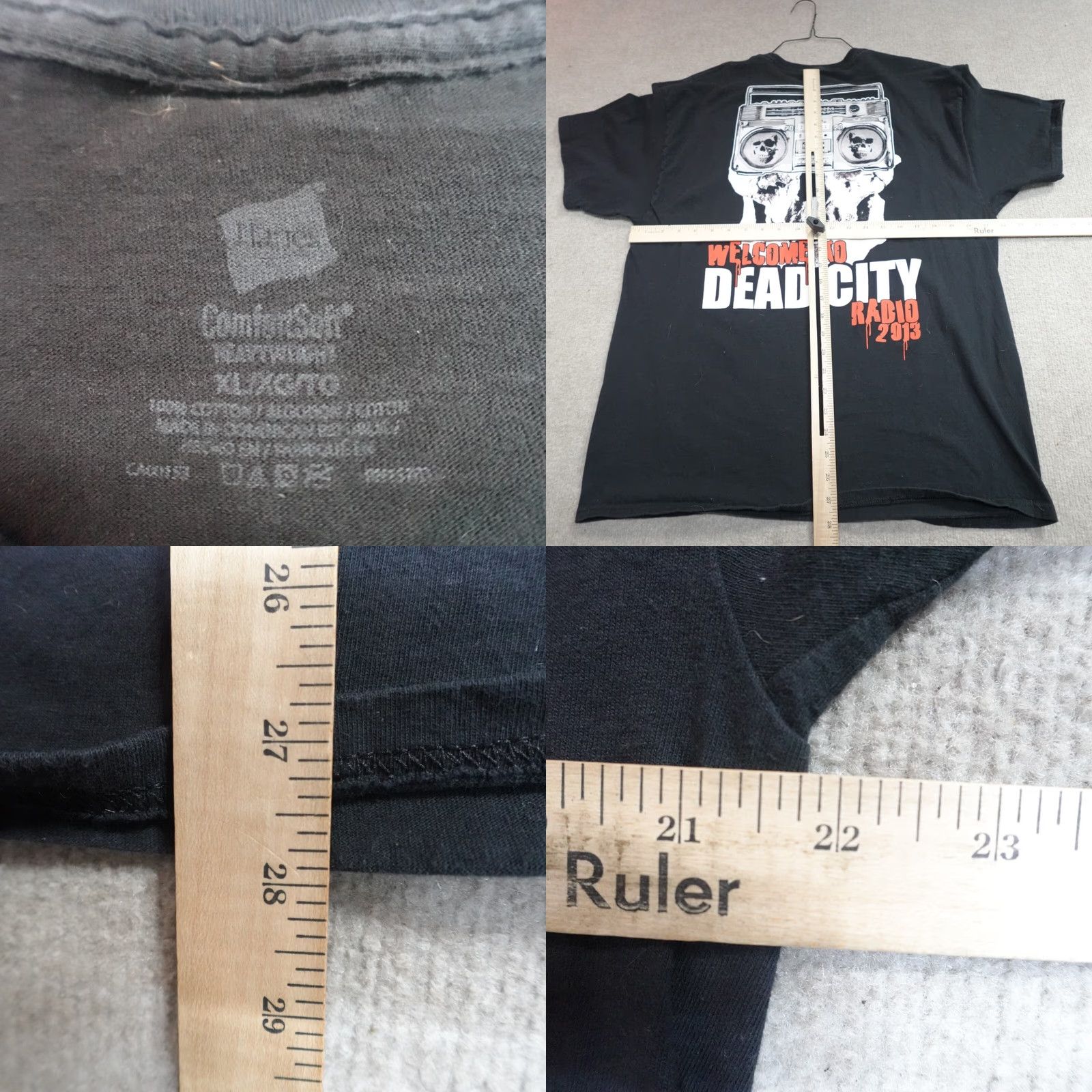 Vintage VINTAGE Blue Ridge Festival Womens Shirt L Black Cotton Jersey Short Sleeve Crew Neck T-Shirt College Size L / US 10 / IT 46 - 8 Thumbnail