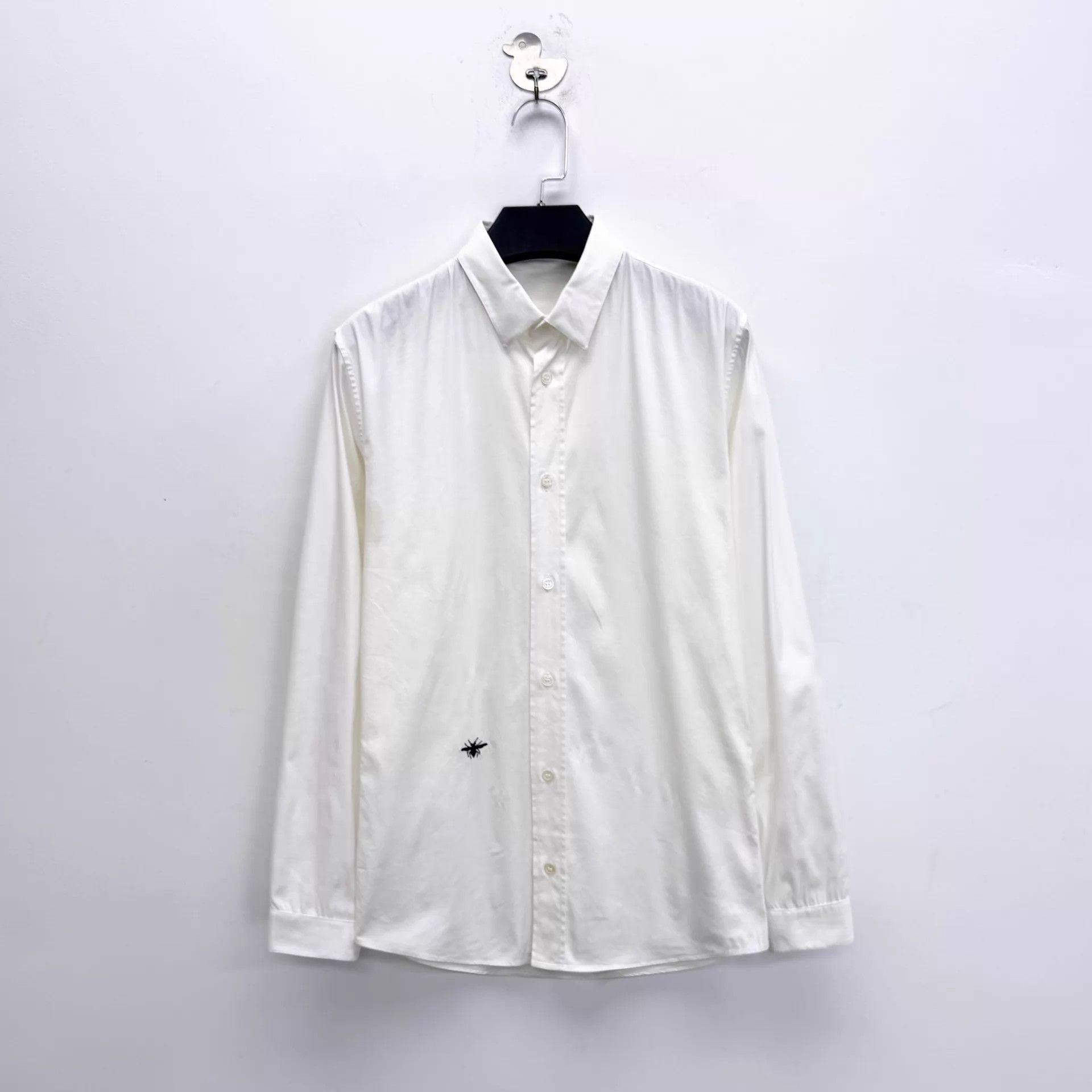 Dior Dior white embroidered bee short-sleeve shirt 37 xs Size US XS / EU 42 / 0 - 1 Thumbnail