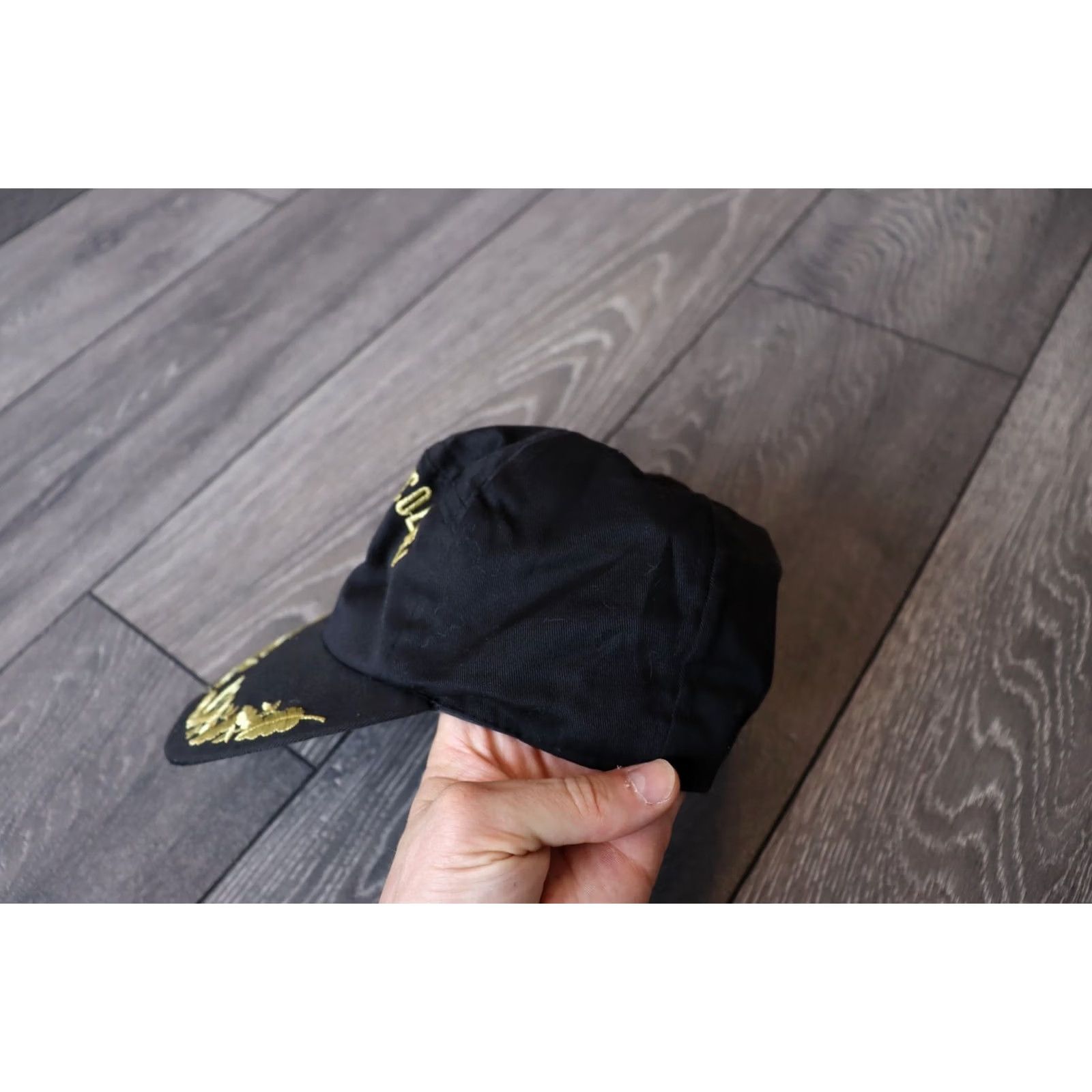 Aeronautica Militare AERONAUTICA MILITARE ITALIAN CAP Hat Men’s Vintage Black Crewneck Style Baseball Cap One Size L Size ONE SIZE - 3 Thumbnail