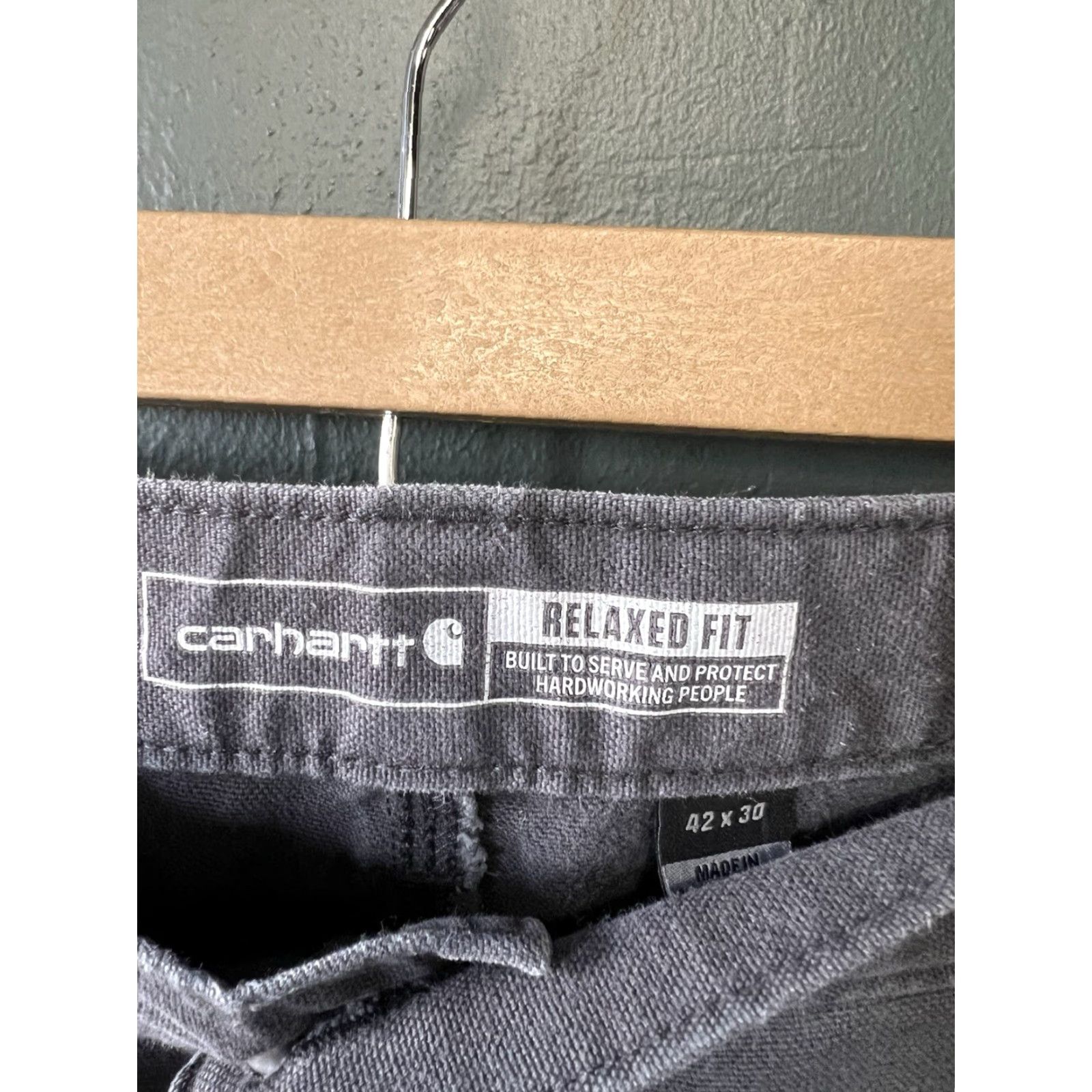 Carhartt VINTAGE Carhartt Mens Gray Carpenter Pants Regular Size 44 30 Inseam Mens Size US 44 / EU 60 - 3 Thumbnail