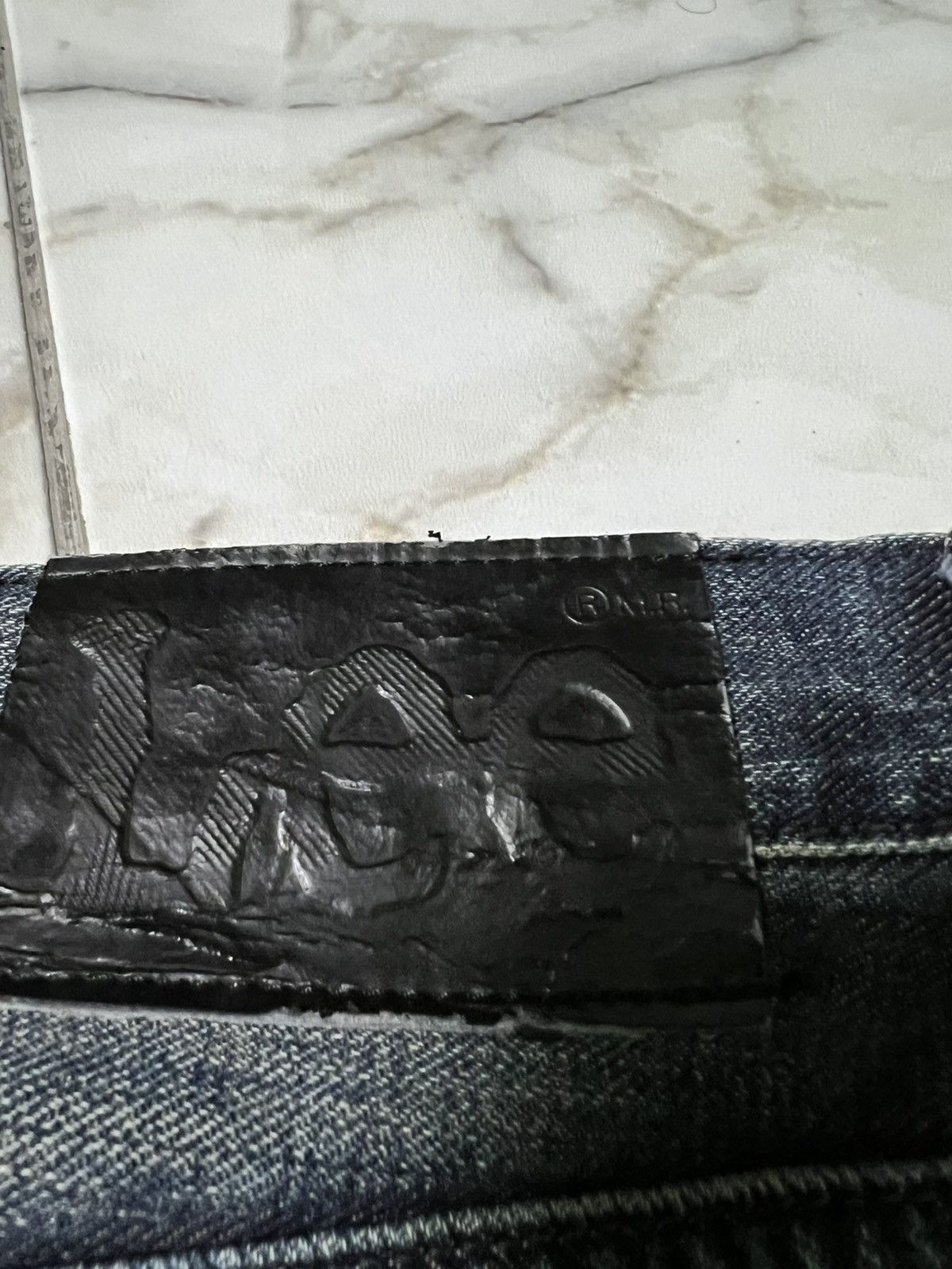 If Six Was Nine × Lee 💥FLARE💥VINTAGE LEE RIDER WASHED DISTRESS JEAN JAPAN Size US 33 - 21 Thumbnail