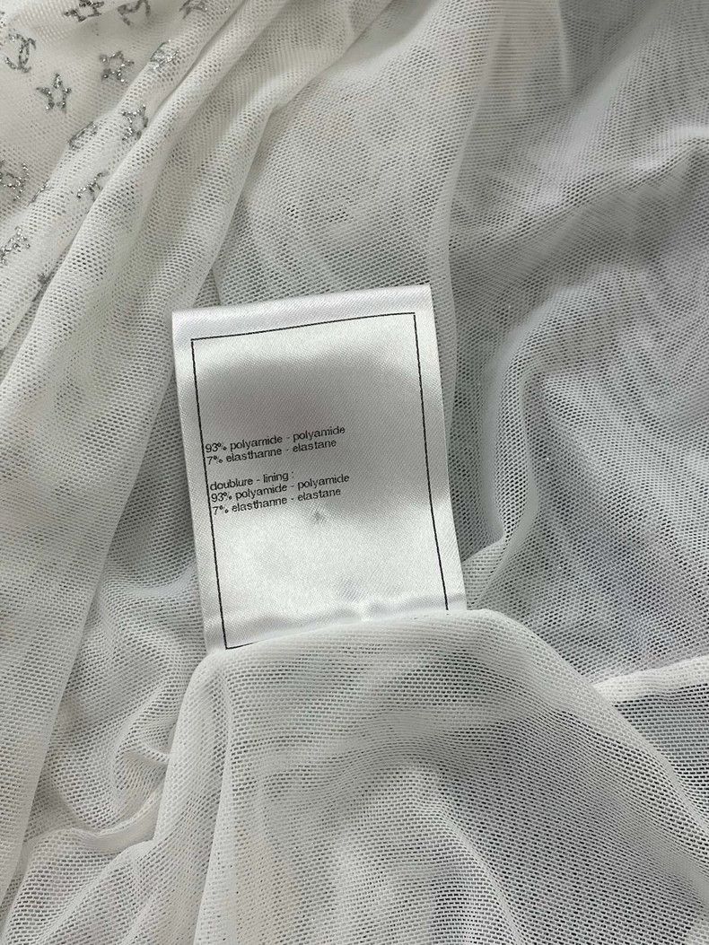 Chanel Chanel White full logo suspender vest Size XS / US 0-2 / IT 36-38 - 5 Thumbnail