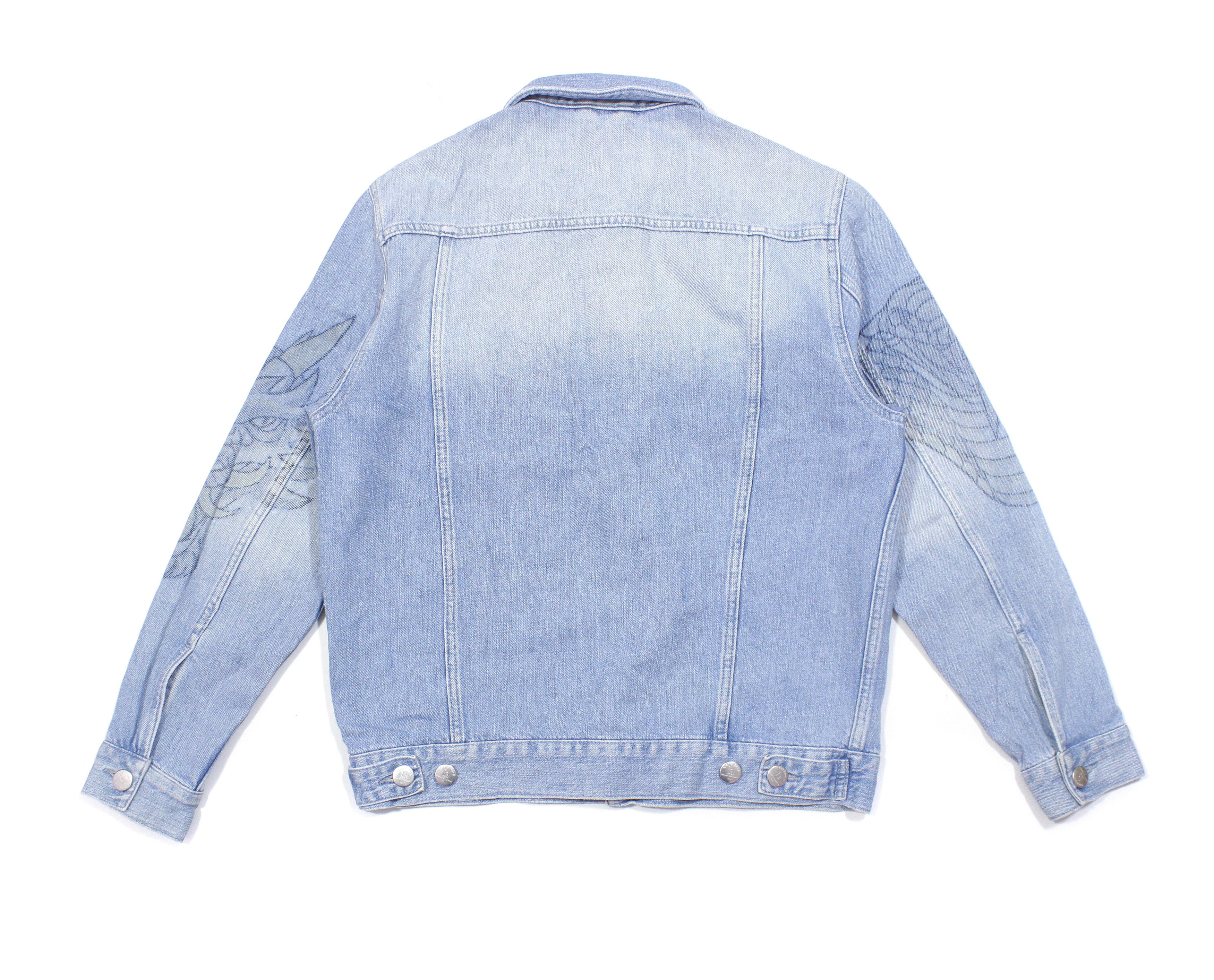Han Kjobenhavn China Logo Painted Denim Base Jacket Size US S / EU 44-46 / 1 - 2 Thumbnail