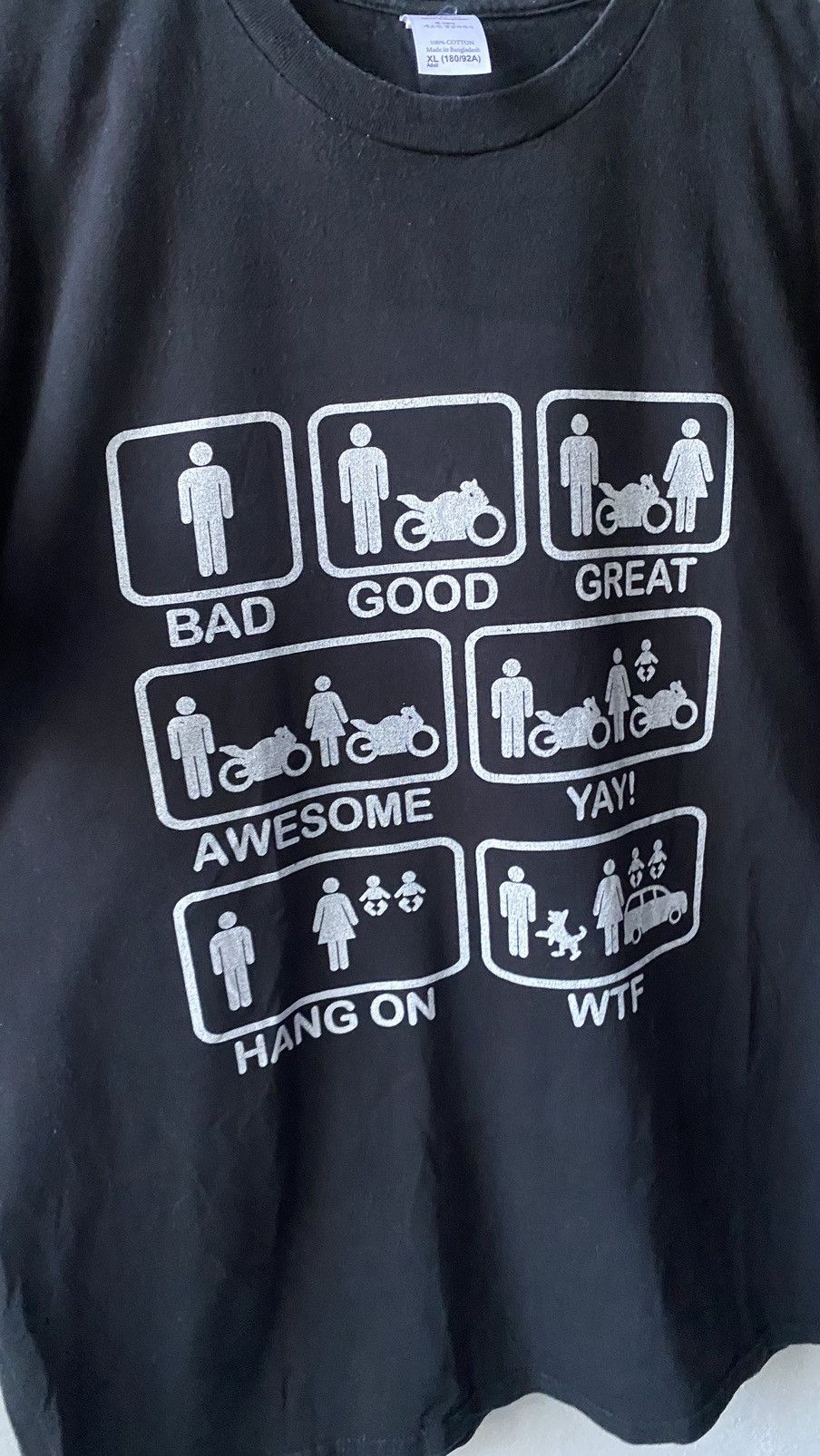 Other Motorcycle Biker Bad Good Awesome Even Better Yay WTF Size US XL / EU 56 / 4 - 4 Thumbnail