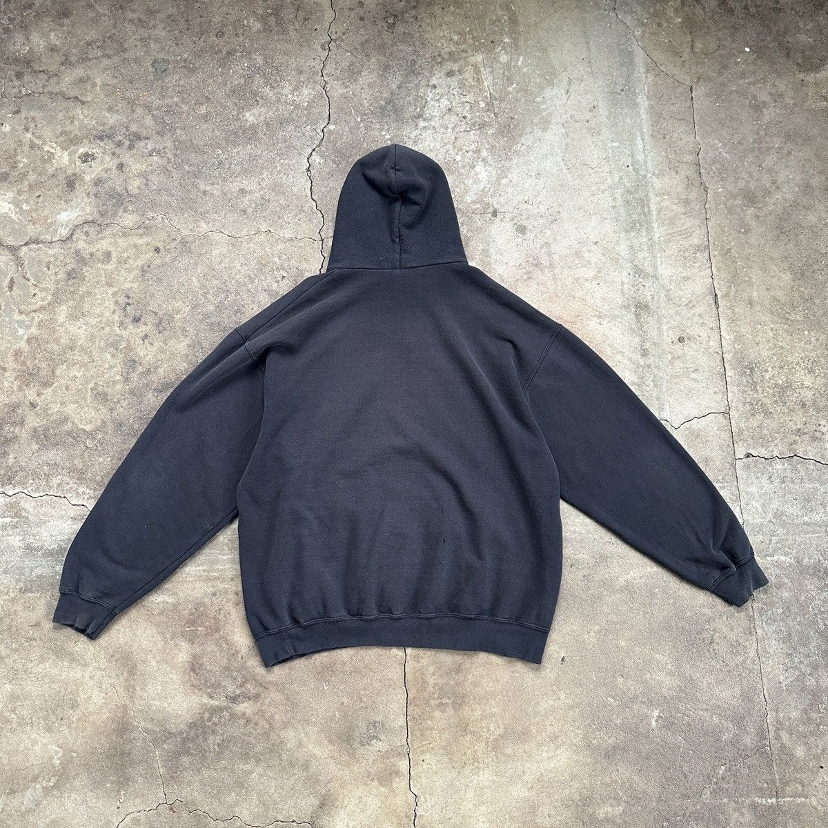 Fruit Of The Loom Vintage Washed Blank Hoodie Vintage Boxy XL 90s Size US XL / EU 56 / 4 - 5 Thumbnail